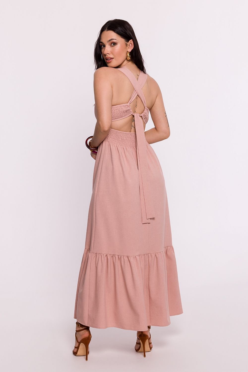 BeWear Comfortable Open Back Maxi