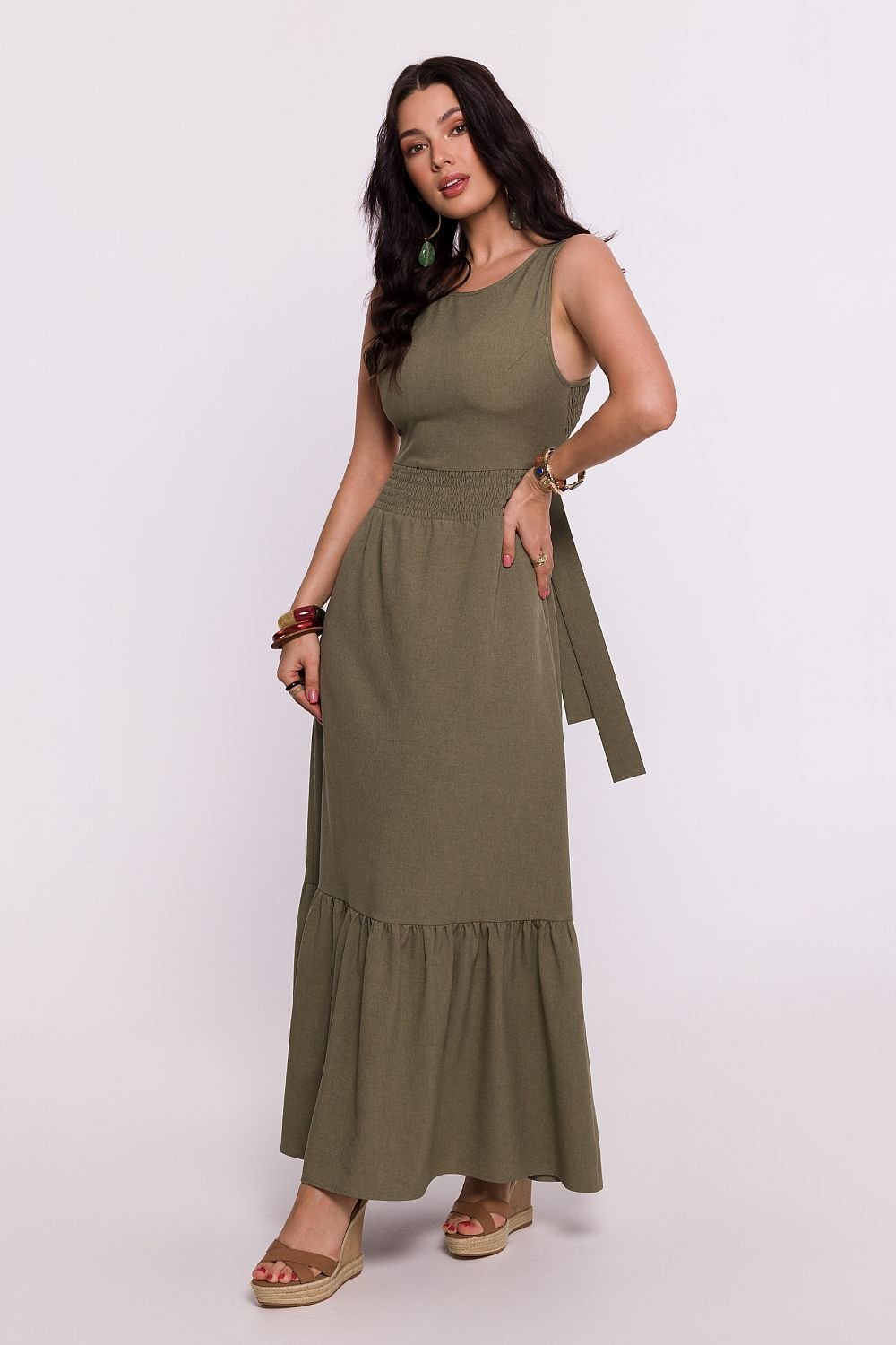 BeWear Comfortable Open Back Maxi