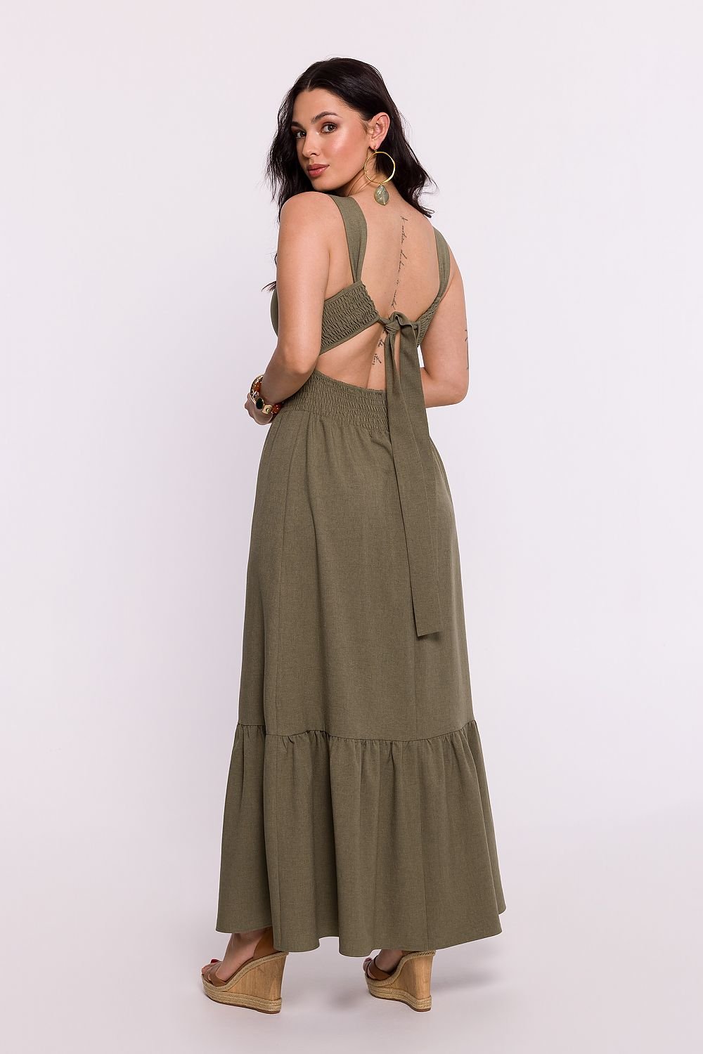 BeWear Comfortable Open Back Maxi