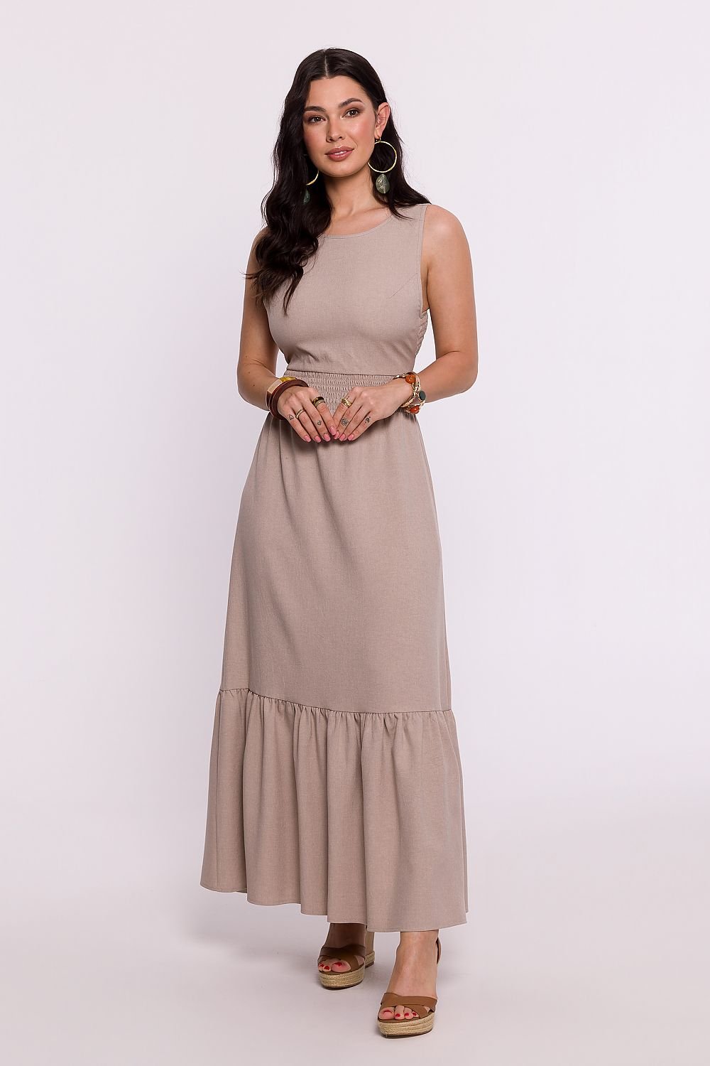 BeWear Comfortable Open Back Maxi