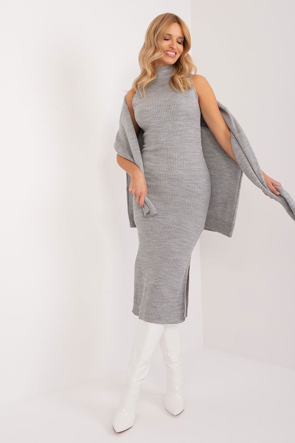 Badu Sleeveless Turtleneck Sweater Dress