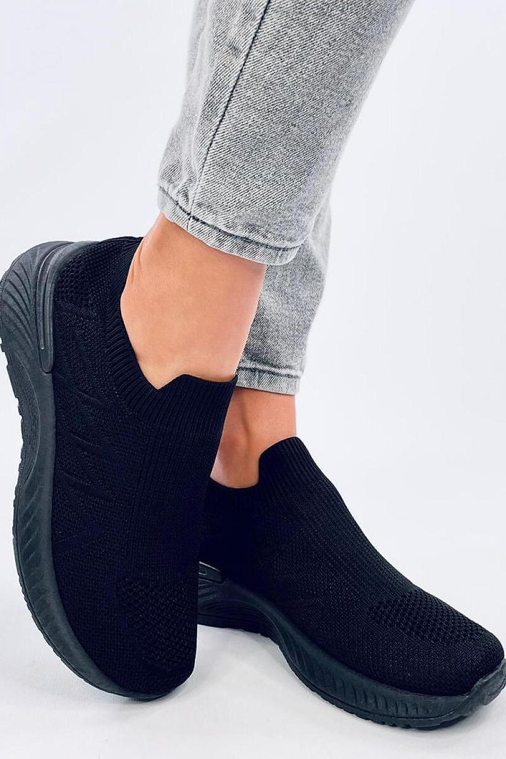 Black Inello Slip-on Sport Shoes  Shop One Place