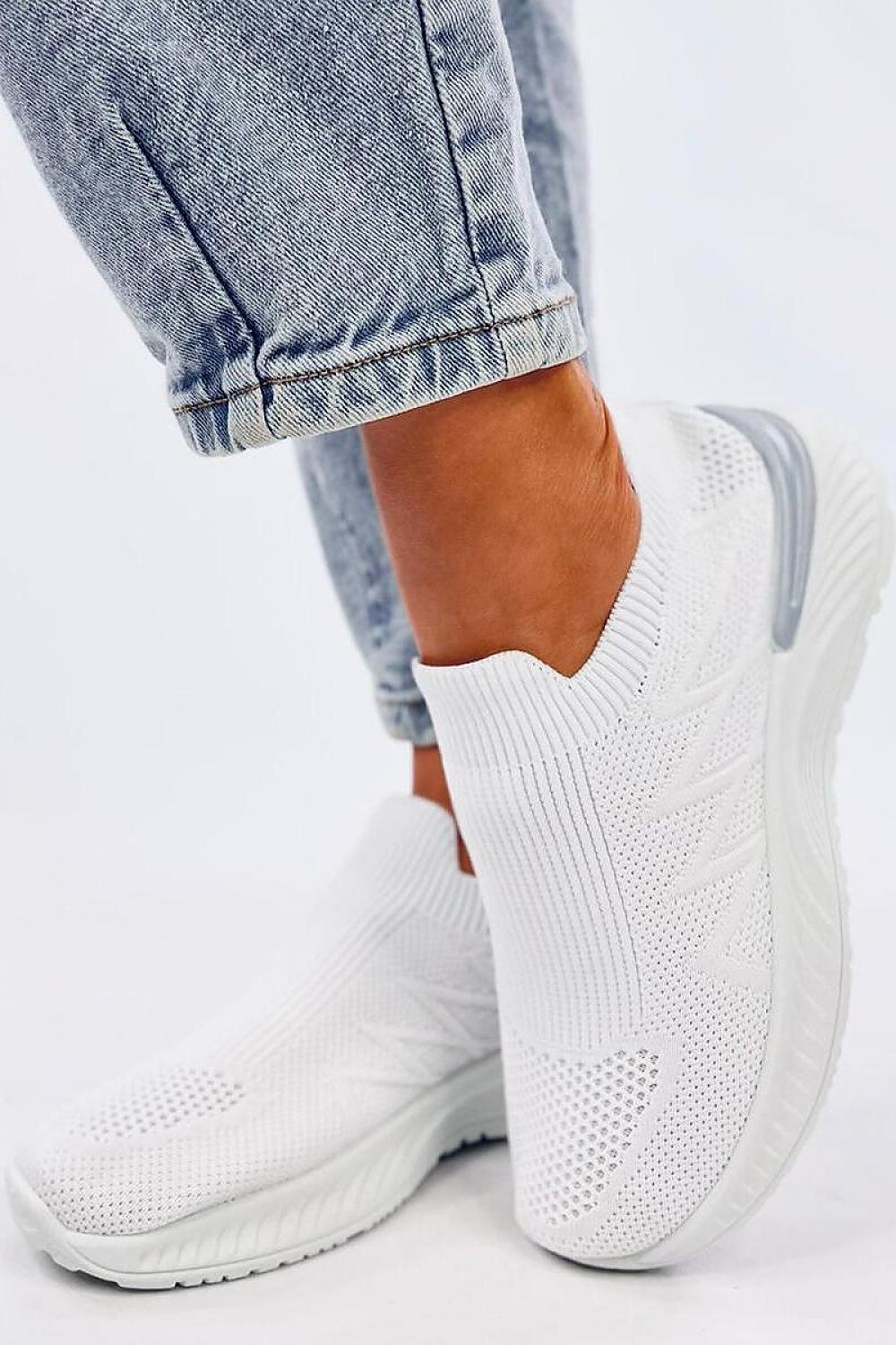 White Inello Slip-on Sport Shoes  Shop One Place