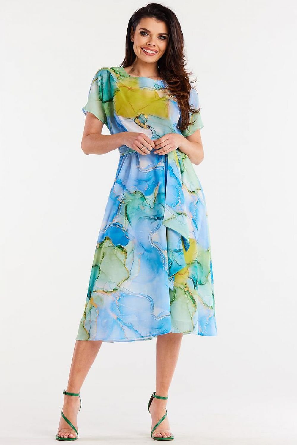 Awama Chiffon Dress  Shop One Place