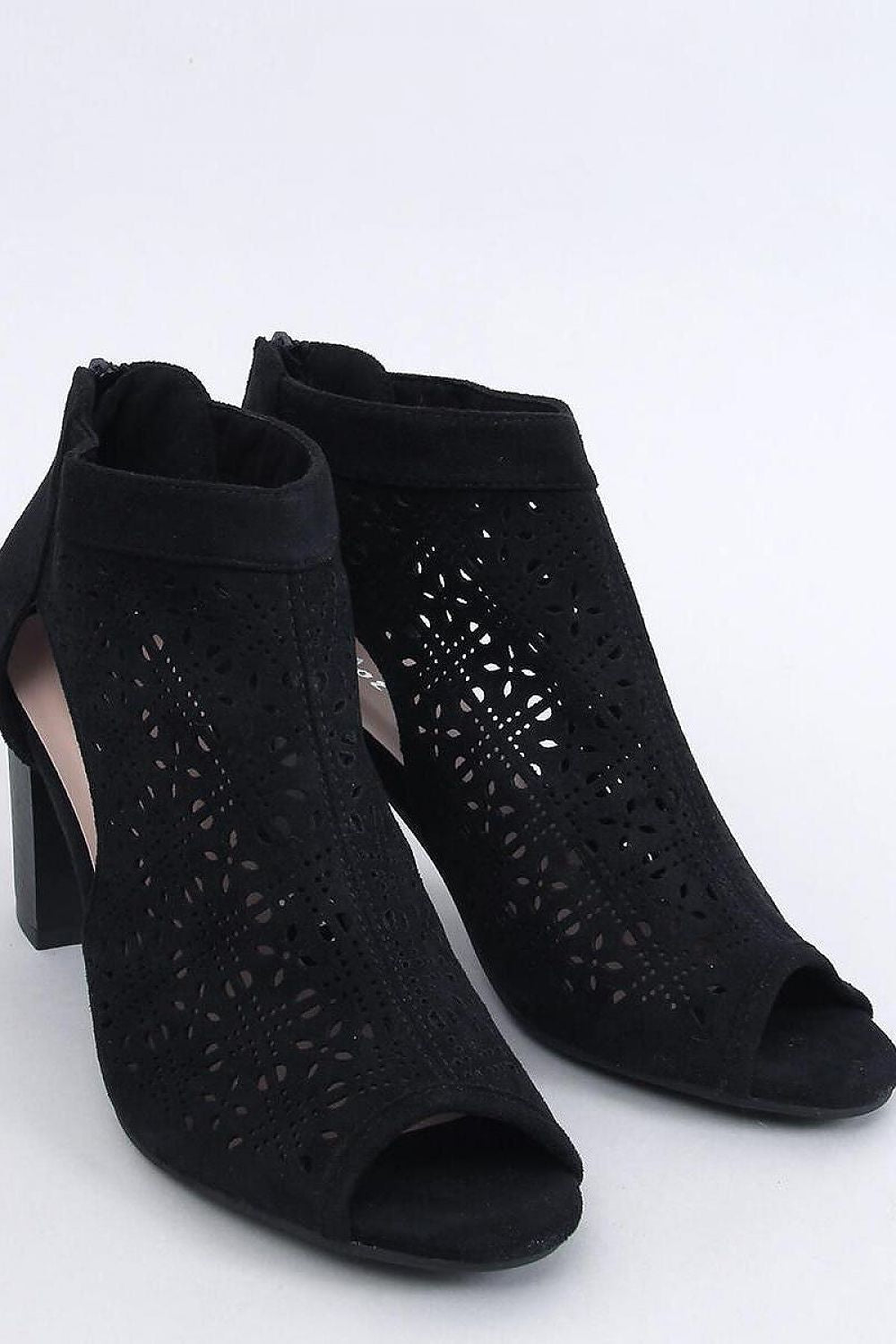 Women's suede open-toe ankle boots  Shop One Place