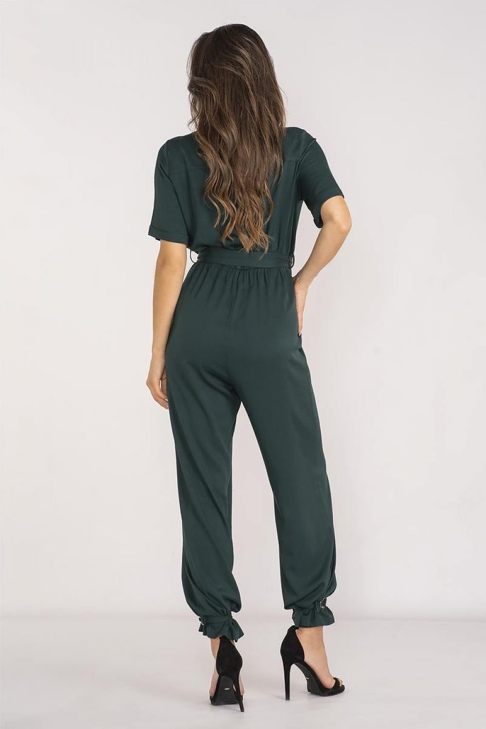 Awama Stylish Jumpsuit with Classic Collar