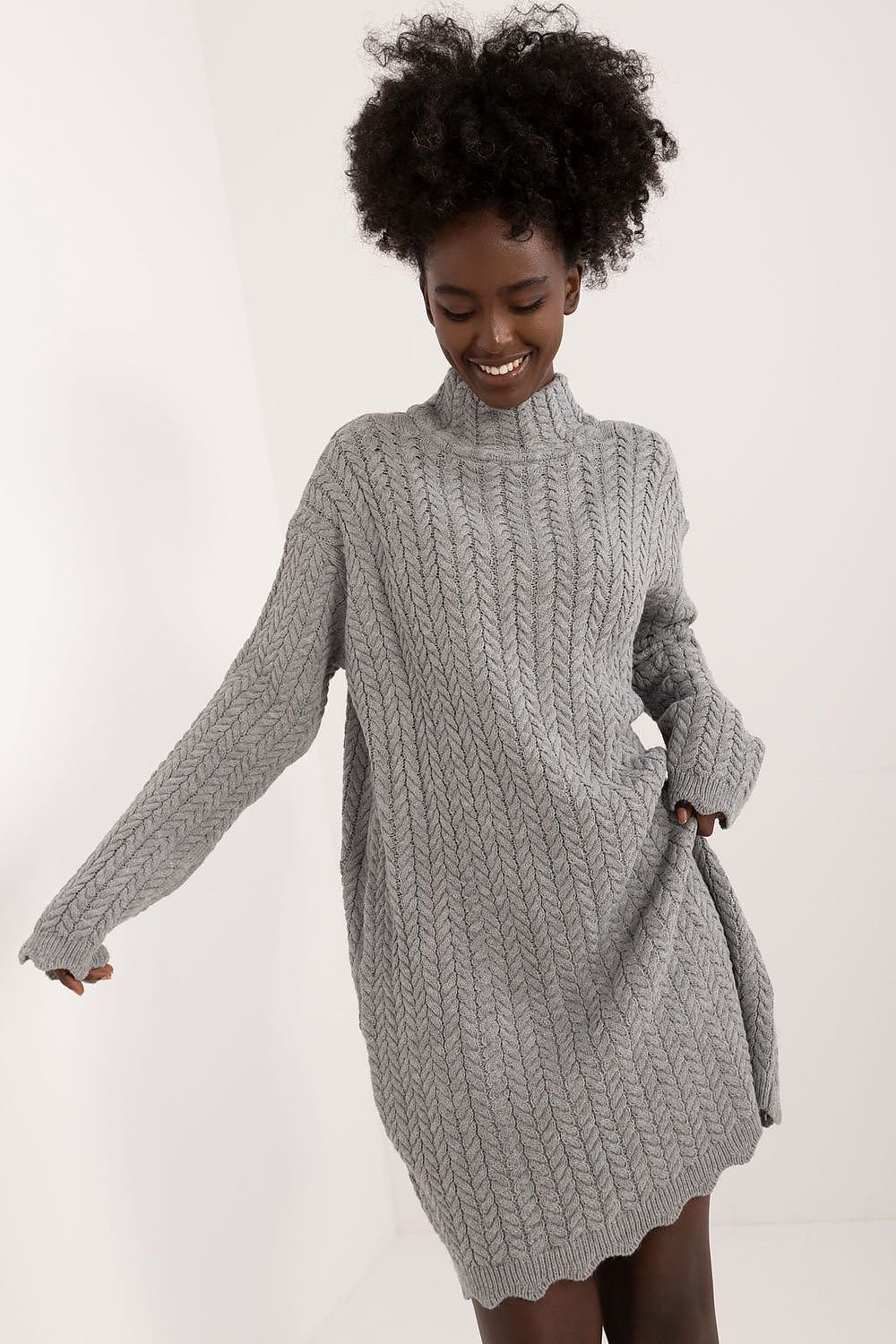 Badu knitted turtleneck dress