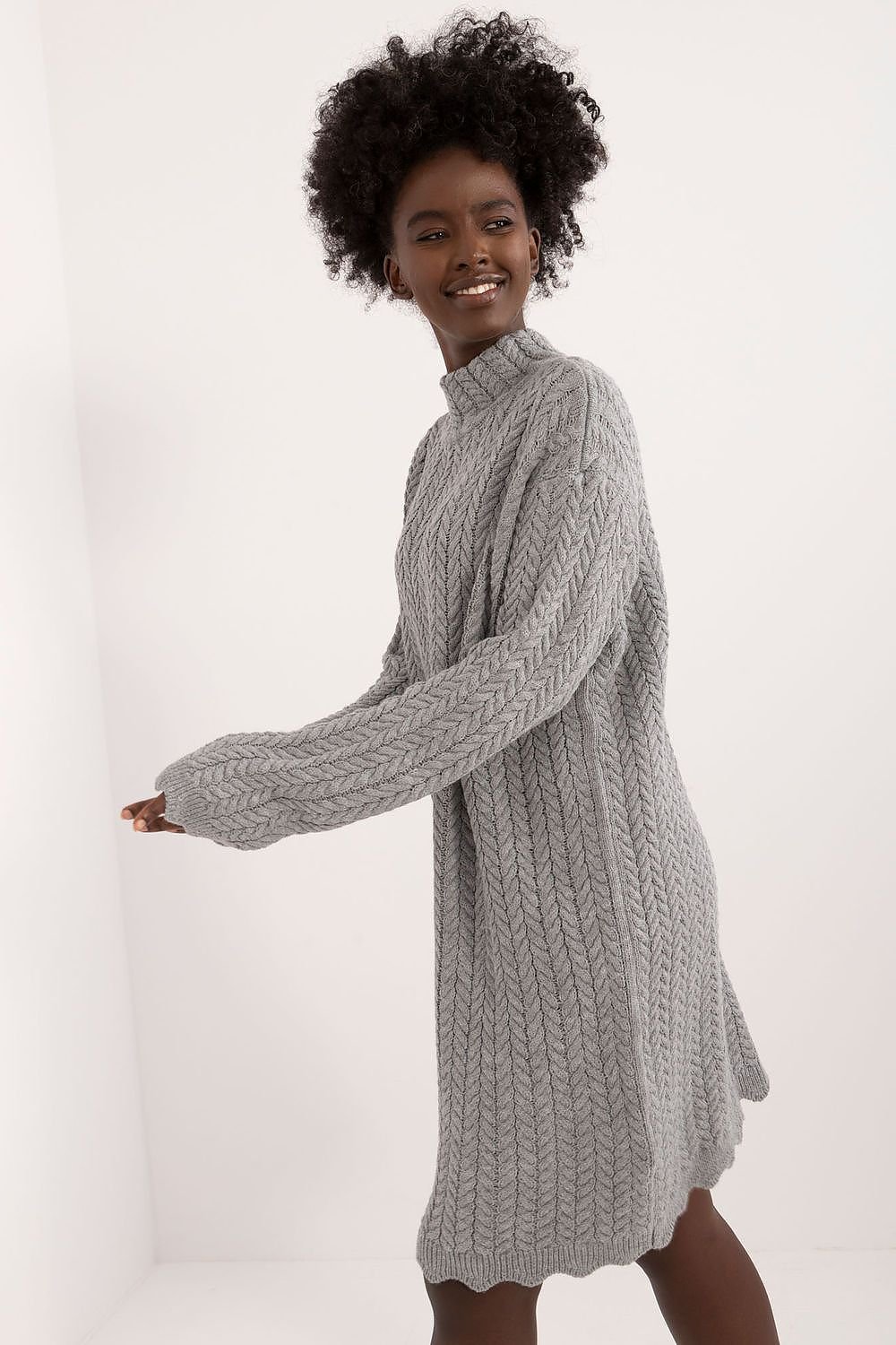 Badu knitted turtleneck dress