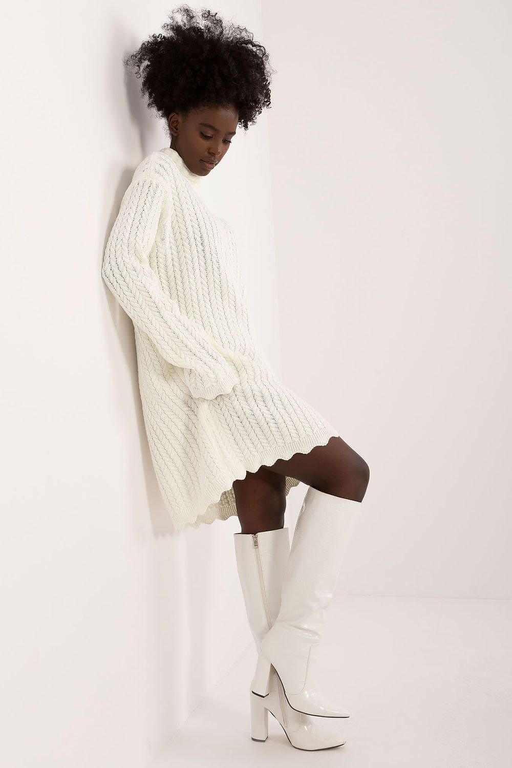 Badu knitted turtleneck dress