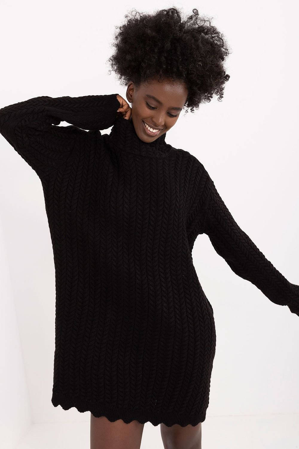 Badu knitted turtleneck dress