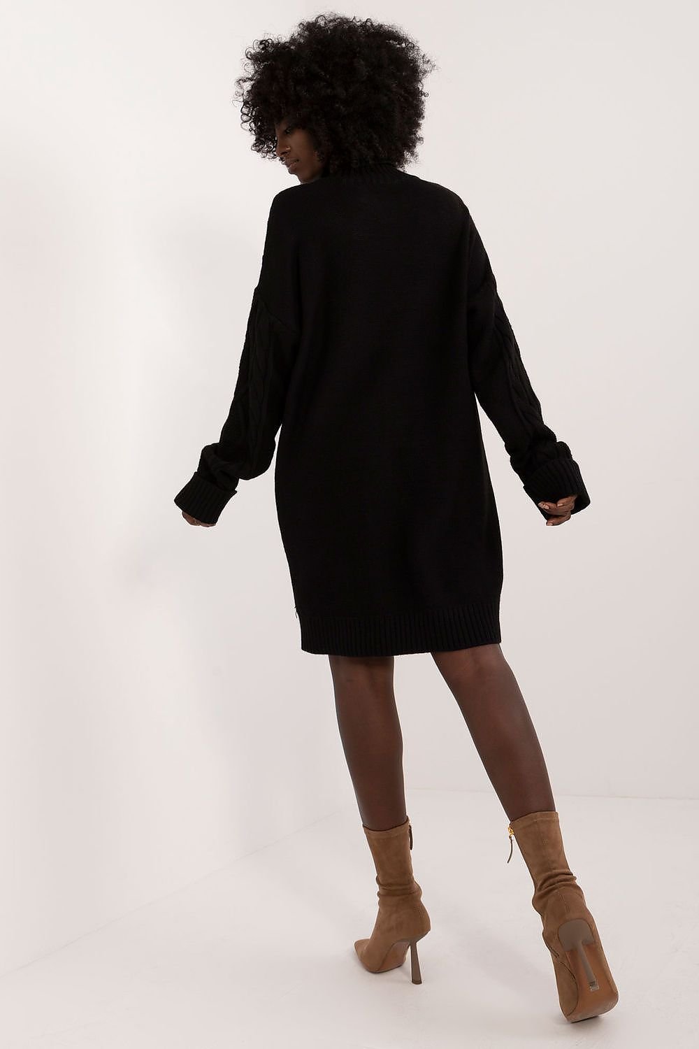 Knee-length Turtleneck Swearter Dress