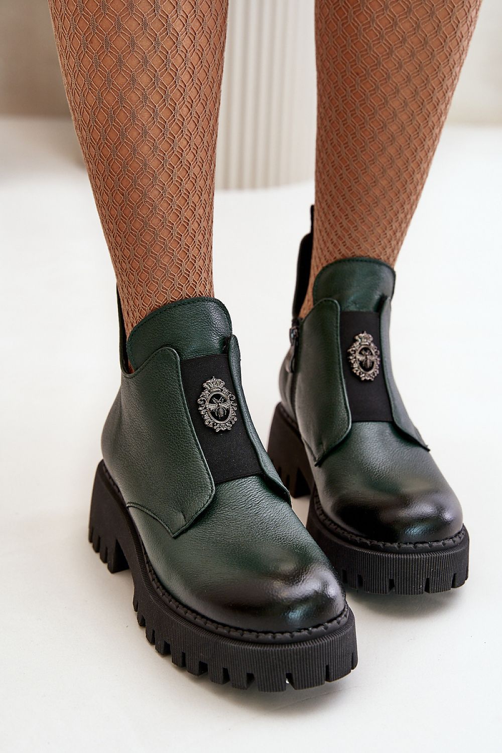 Lug Sole Ace Slip-on Leather Boot  Shop One Place
