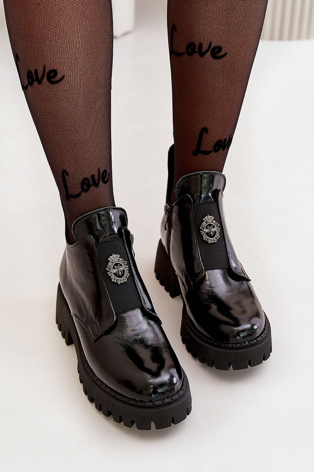 Lug Sole Ace Slip-on Leather Boot  Shop One Place