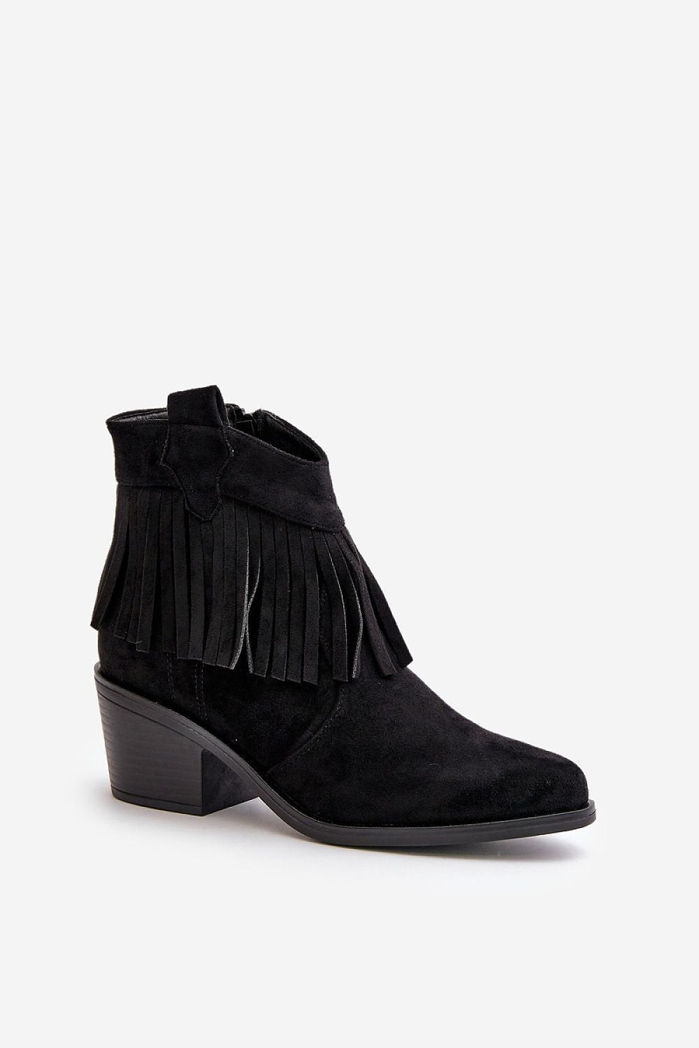 S. Barski Women's Fringe Ankle Boots