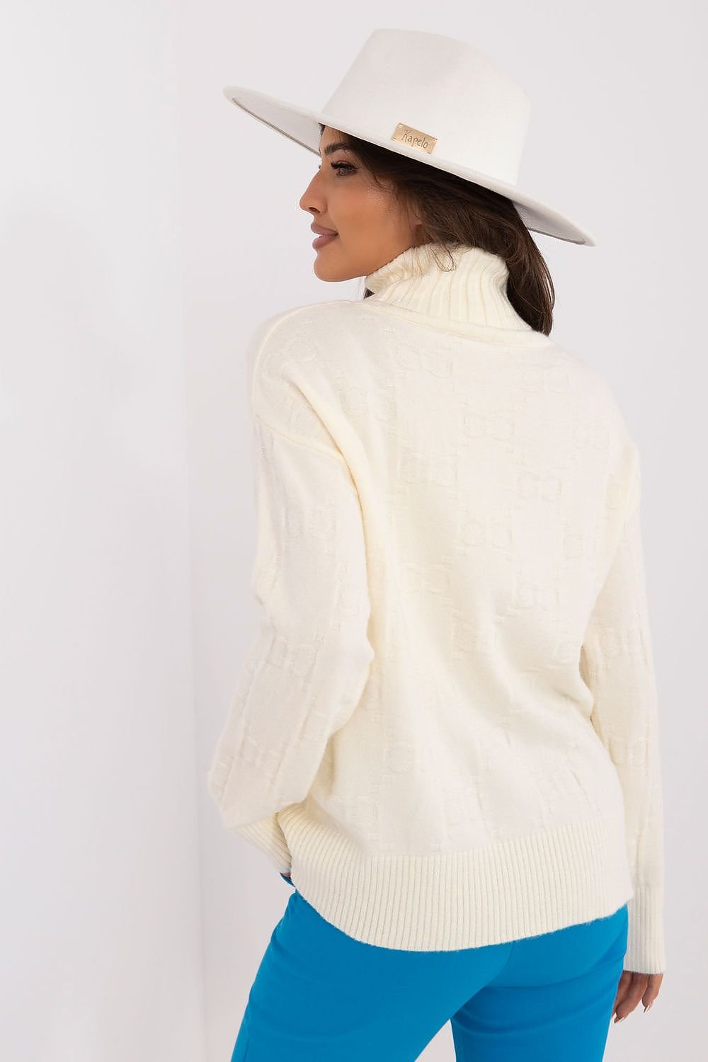 AT Varied Texture Turtleneck Sweater