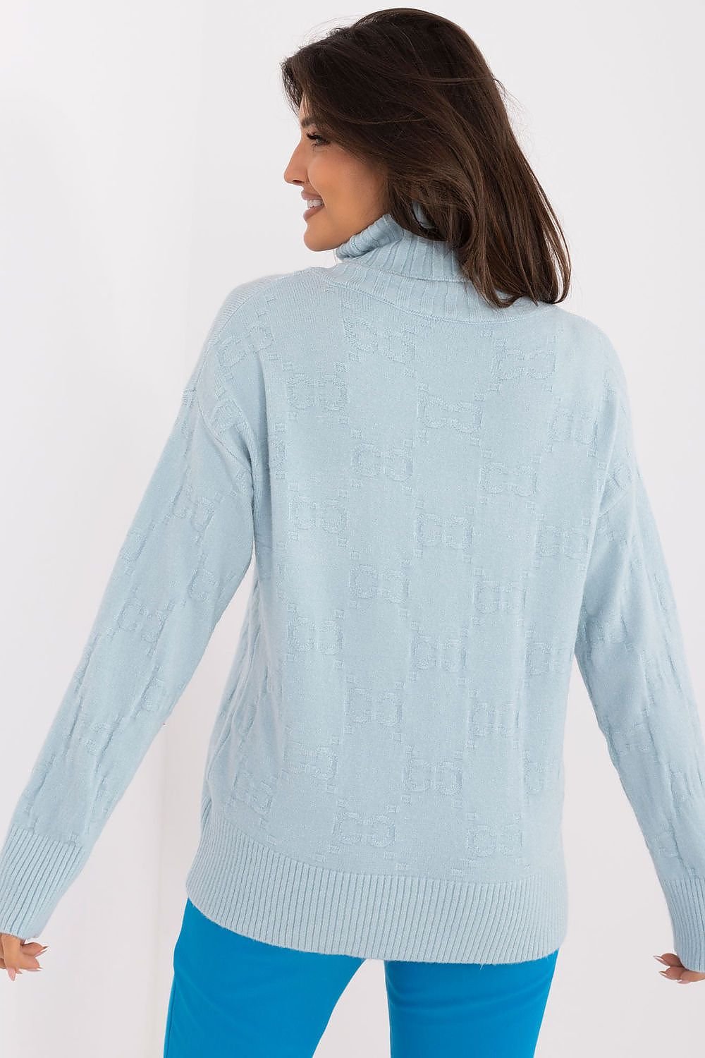 AT Varied Texture Turtleneck Sweater