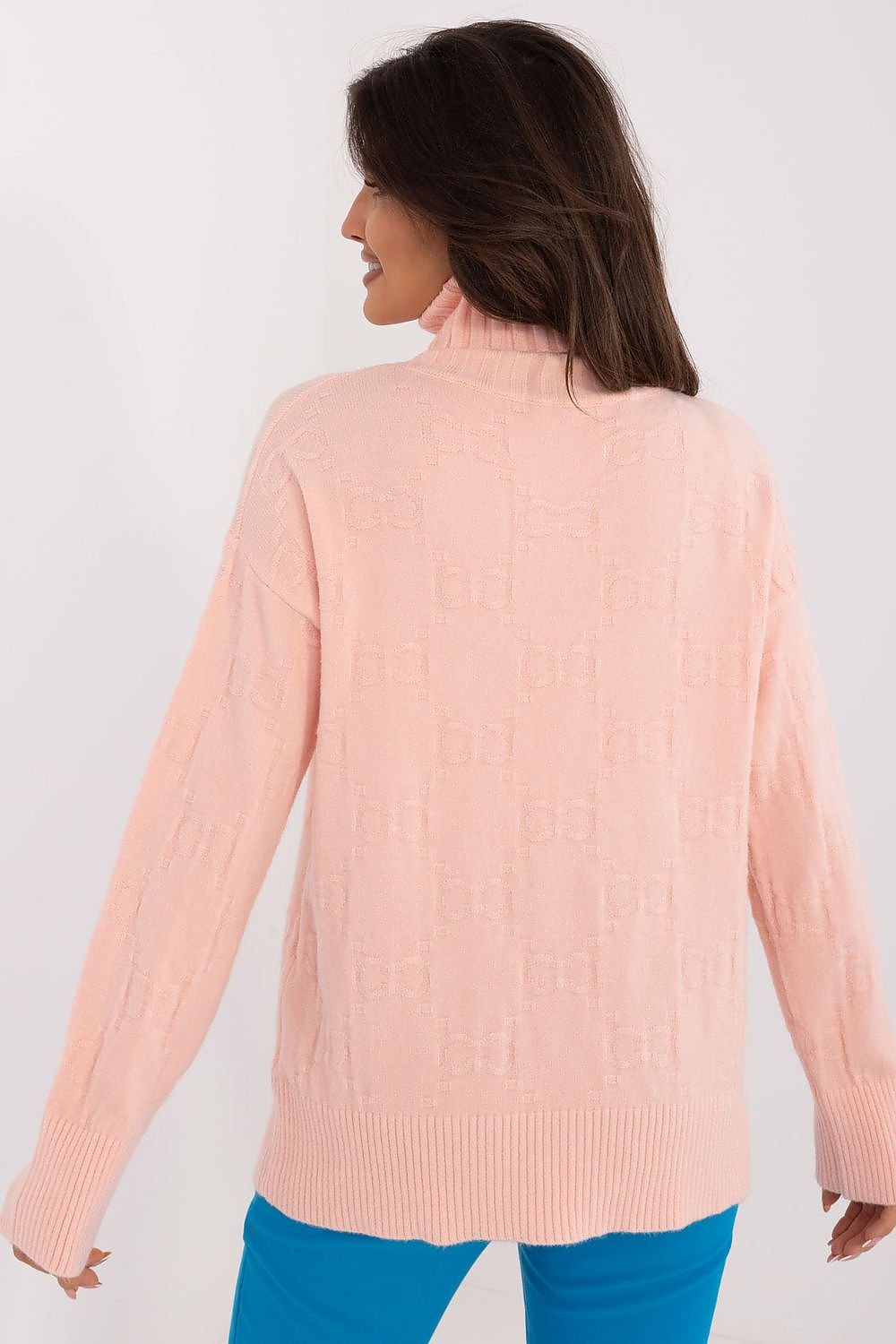 AT Varied Texture Turtleneck Sweater