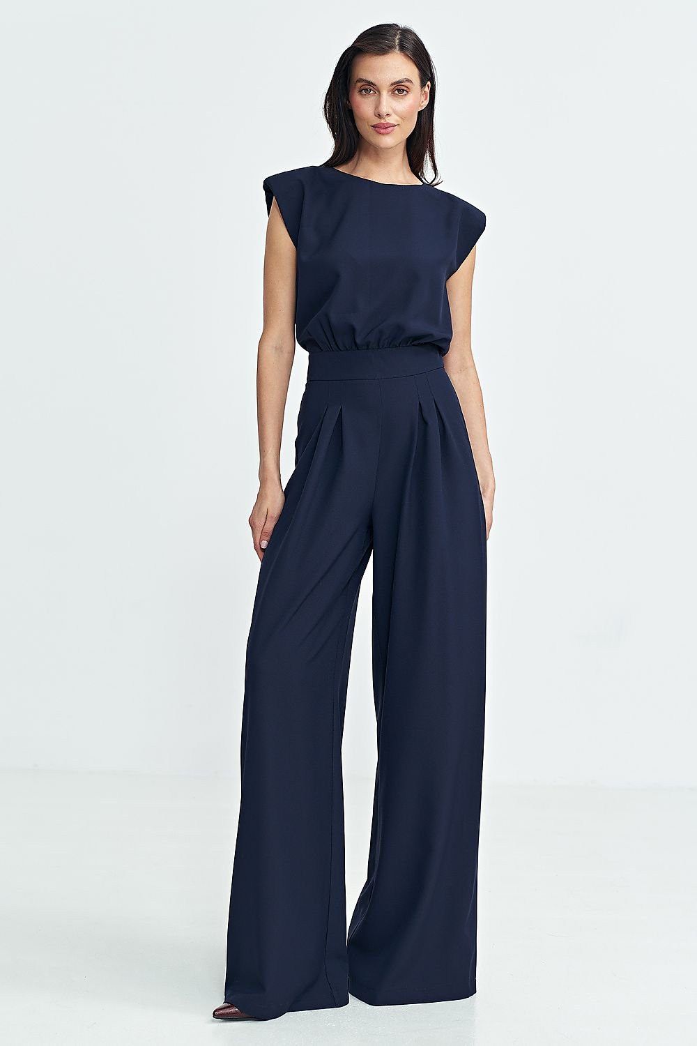 Jumpsuit with palazzo legs