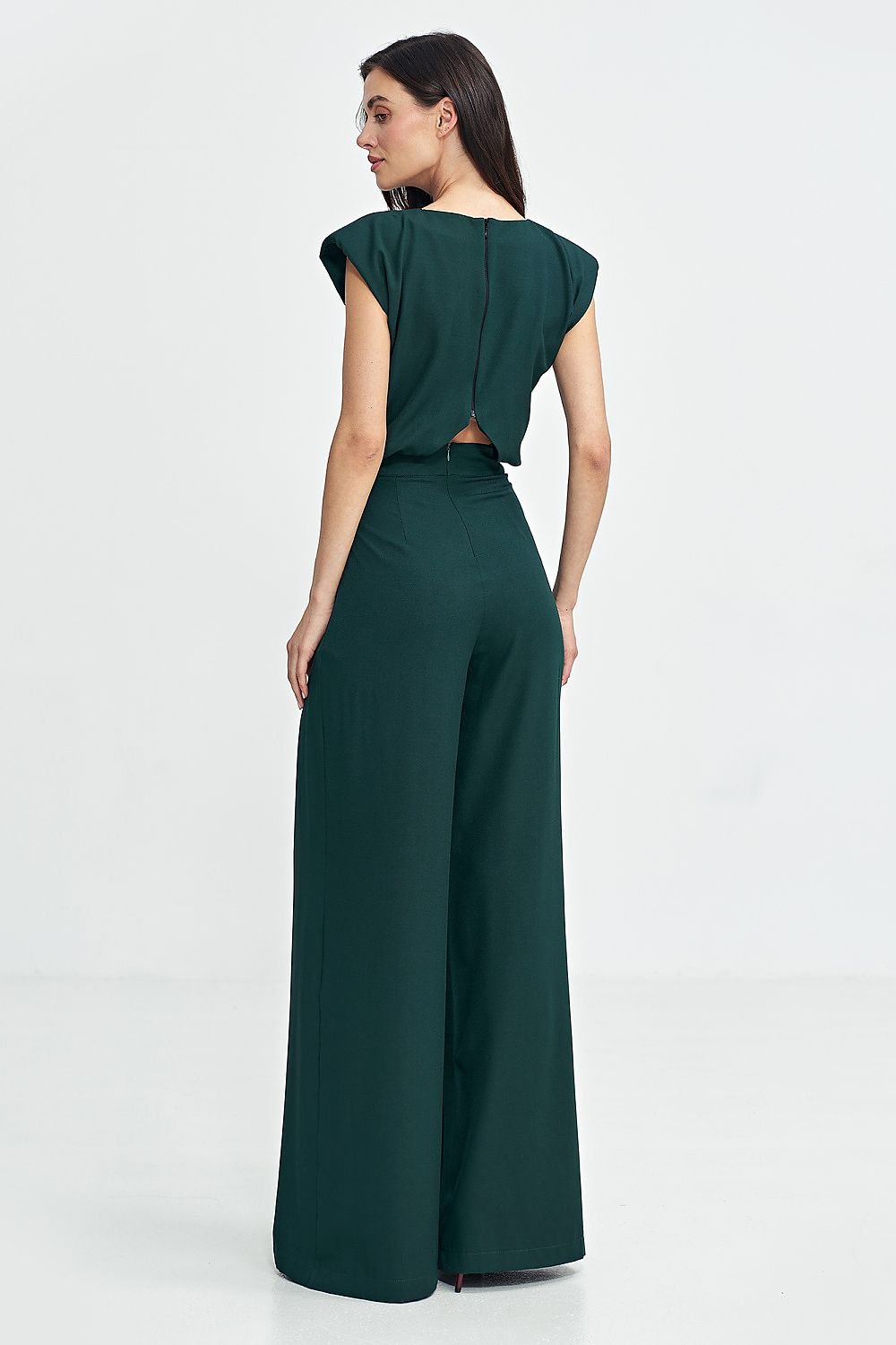 Jumpsuit with palazzo legs