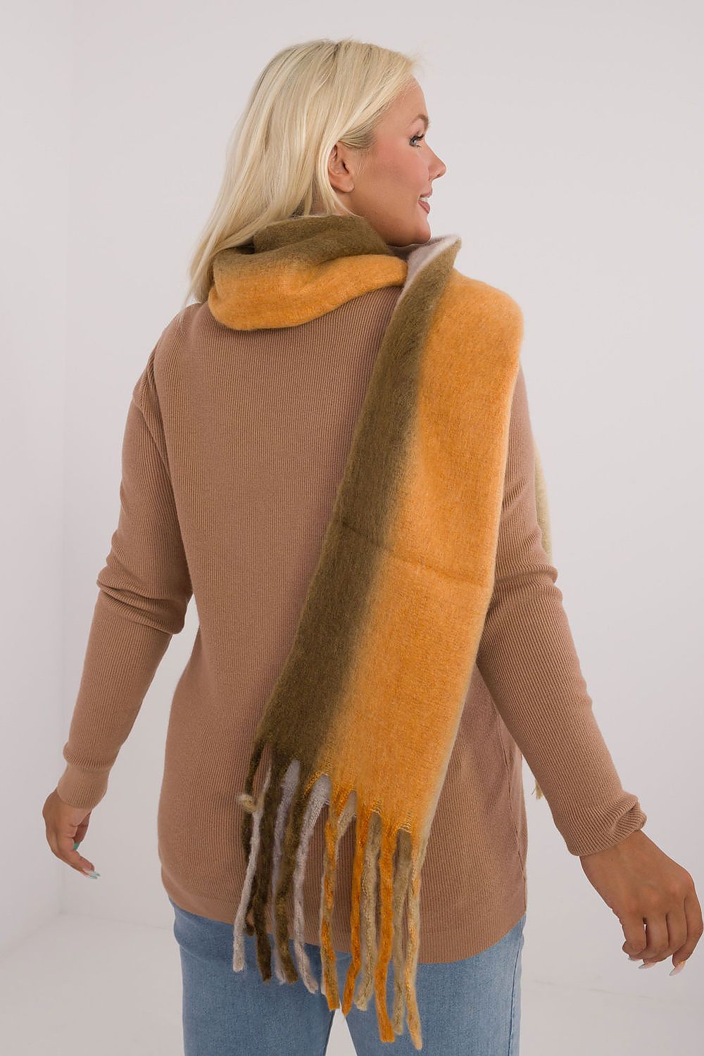 AT Smooth Colorful Pattern Scarf  Shop One Place