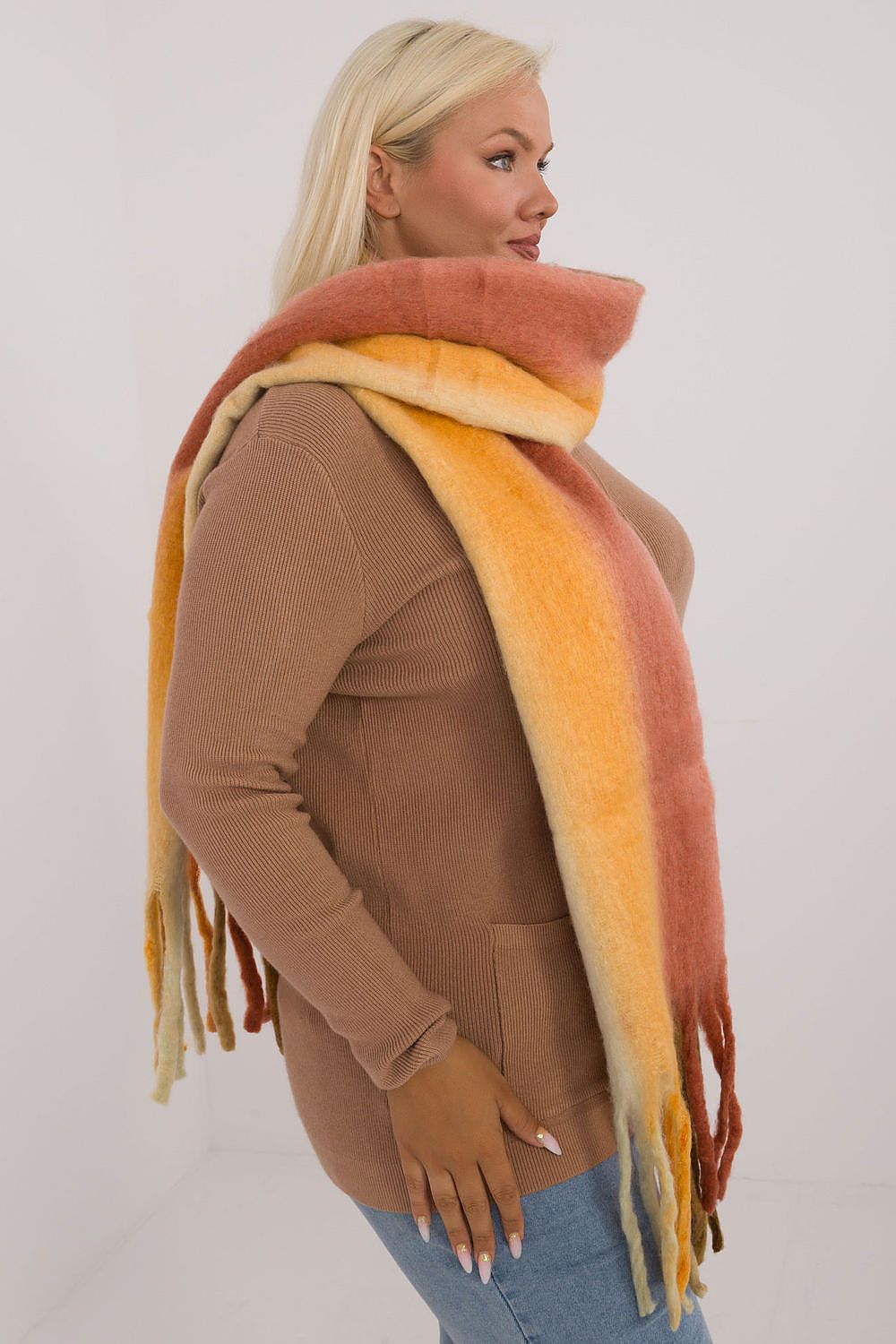 AT Smooth Colorful Pattern Scarf  Shop One Place