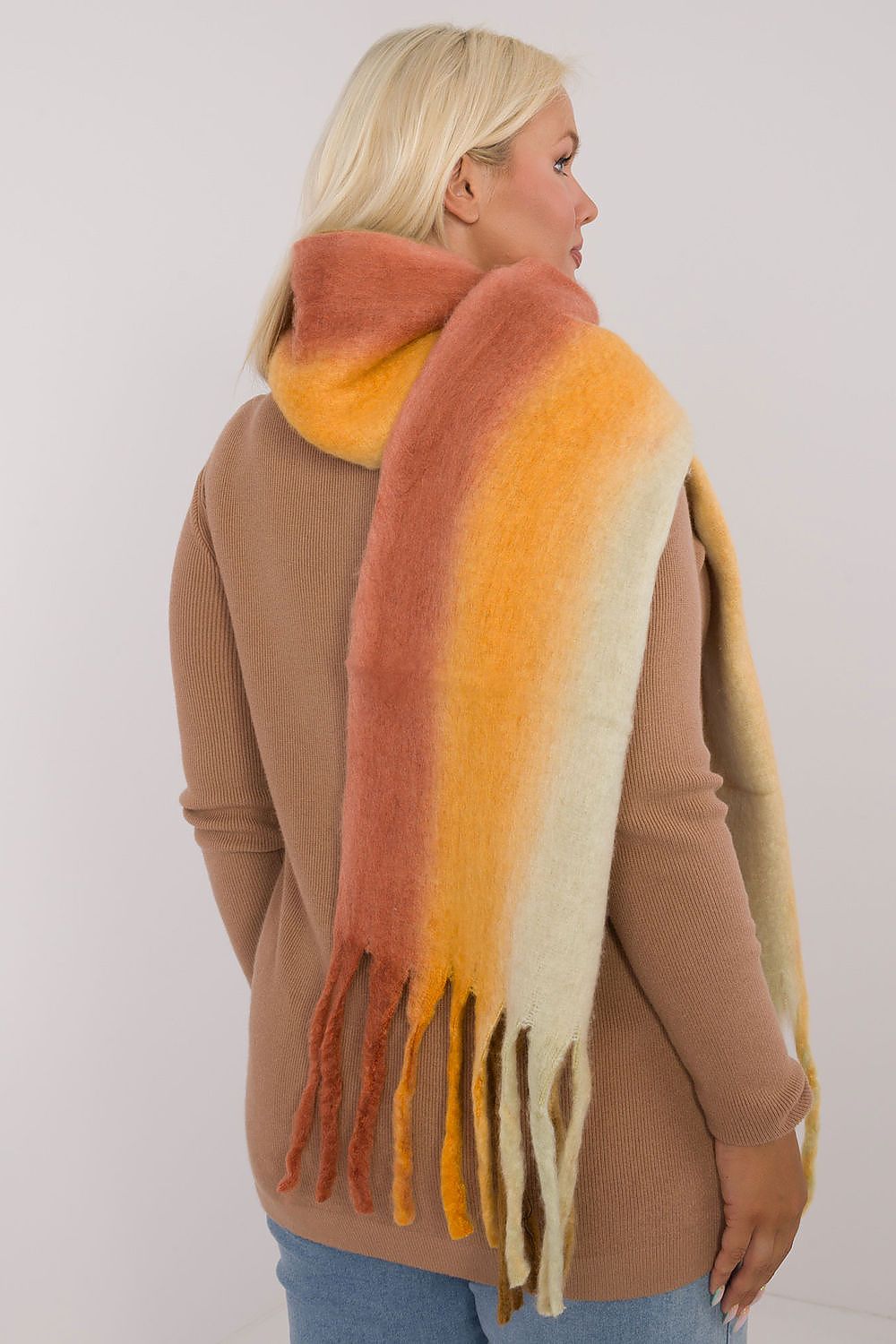 AT Smooth Colorful Pattern Scarf  Shop One Place