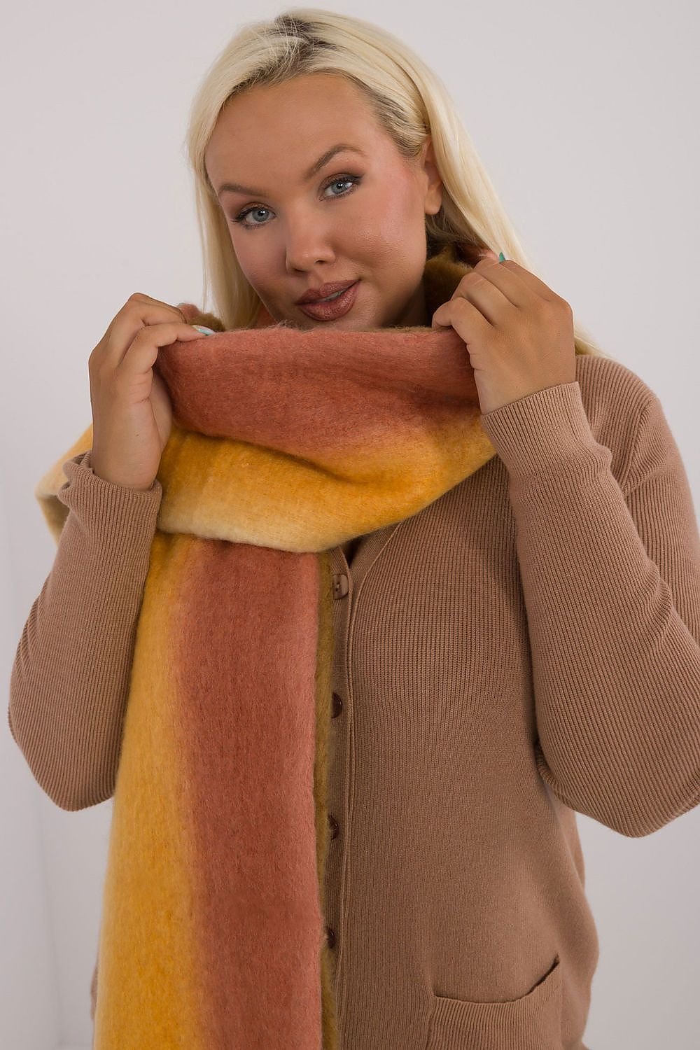 AT Smooth Colorful Pattern Scarf  Shop One Place