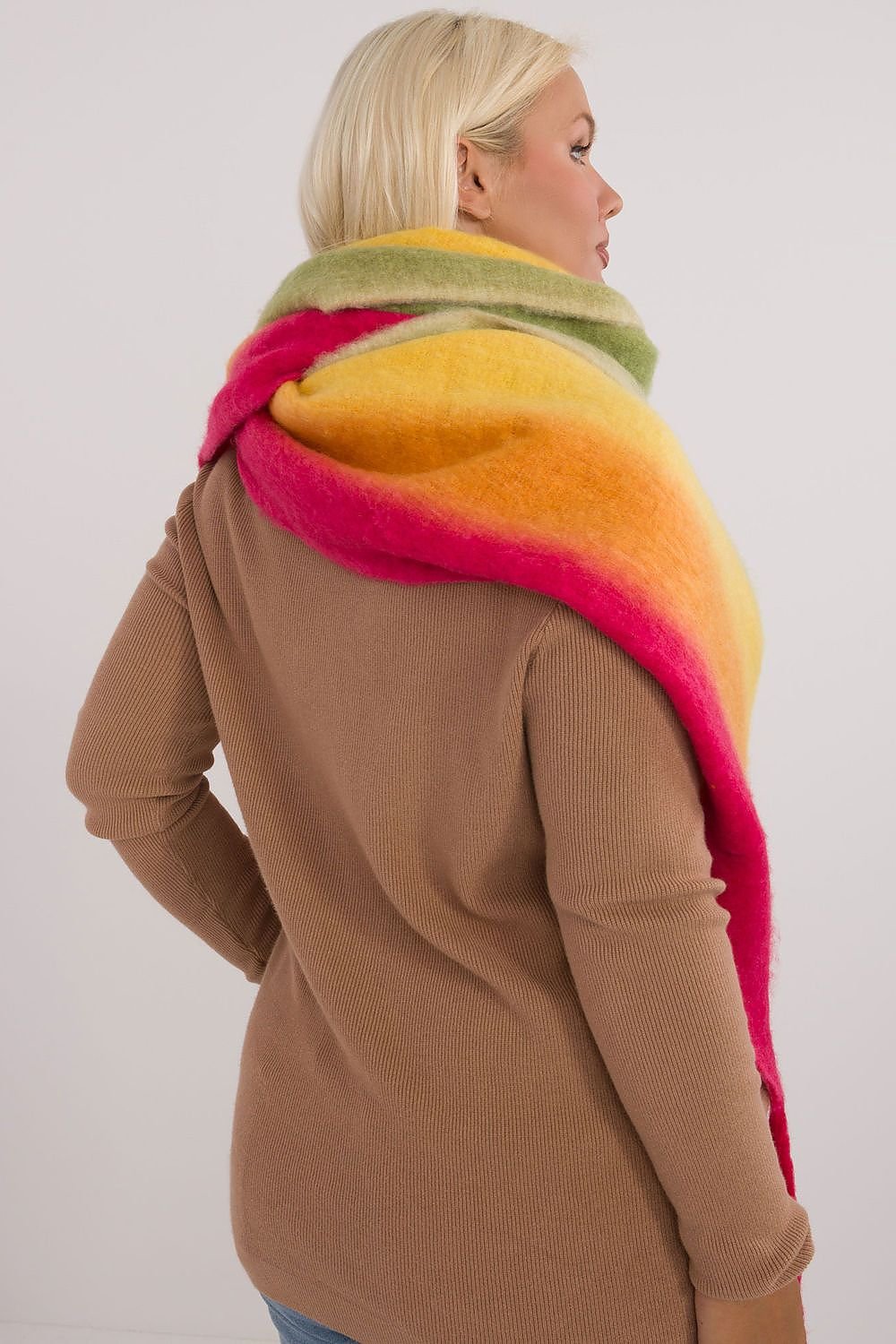 AT Smooth Colorful Pattern Scarf  Shop One Place