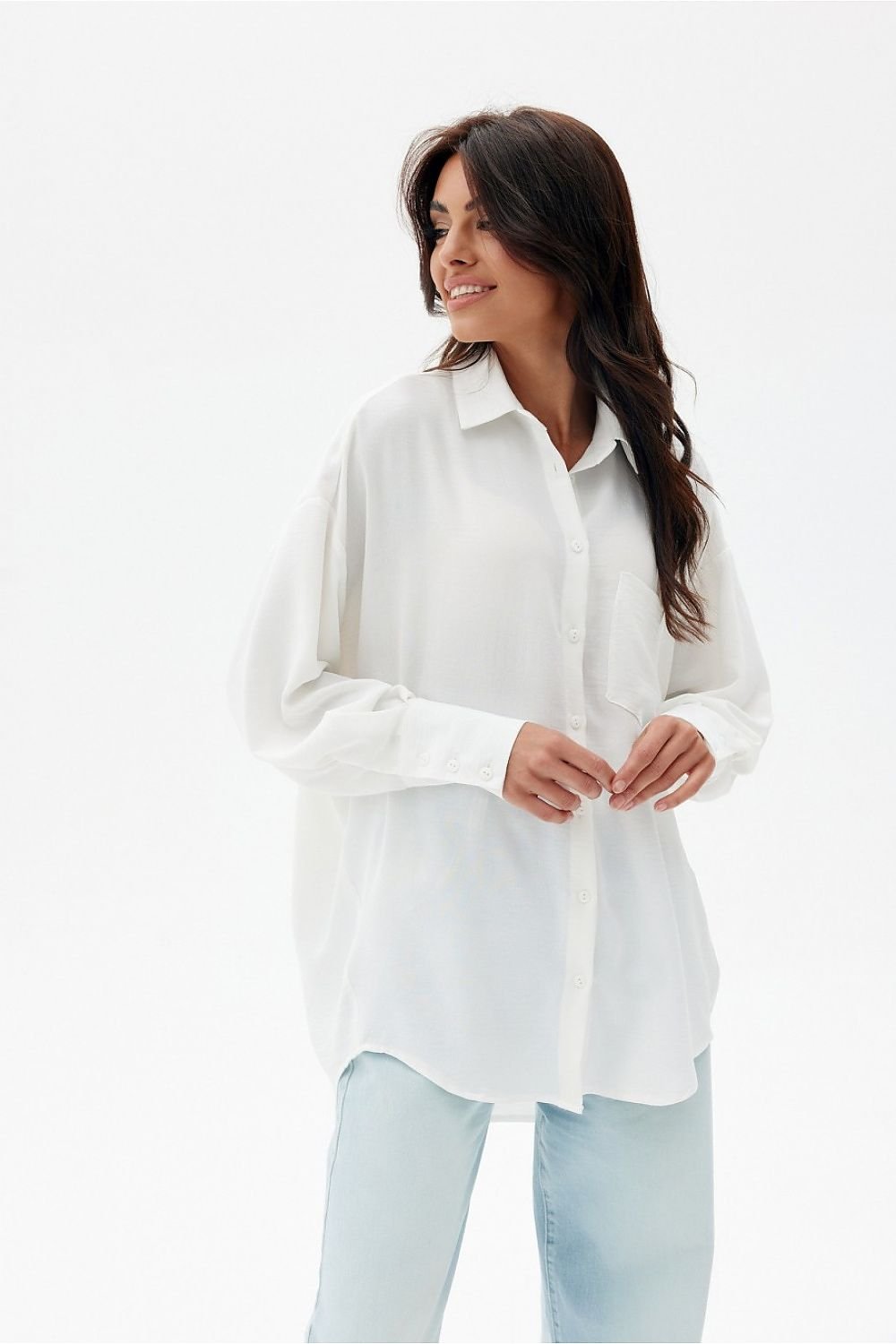 Elisa - asymmetrical long sleeve shirt EKR