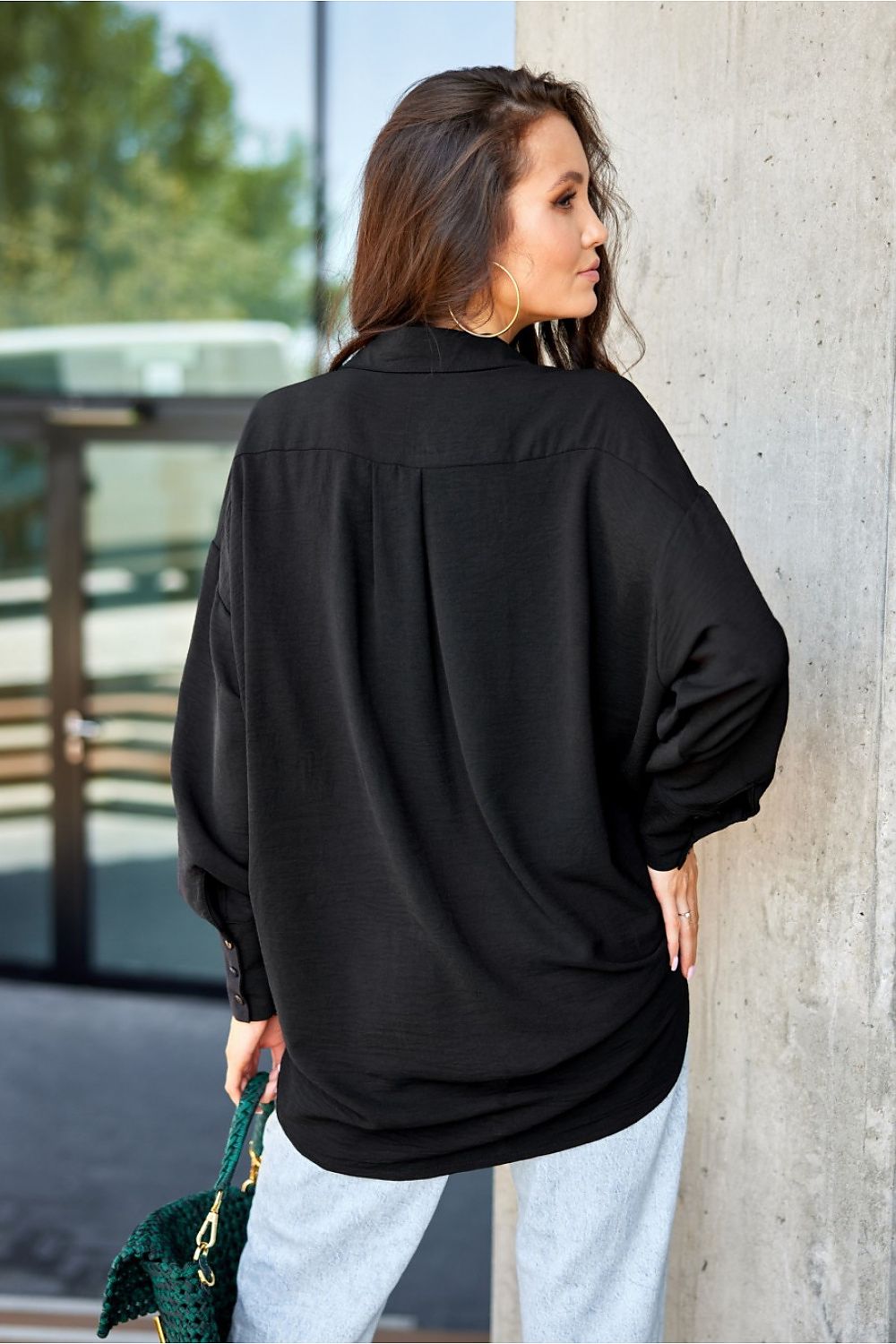 Elisa - asymmetrical long sleeve shirt EKR