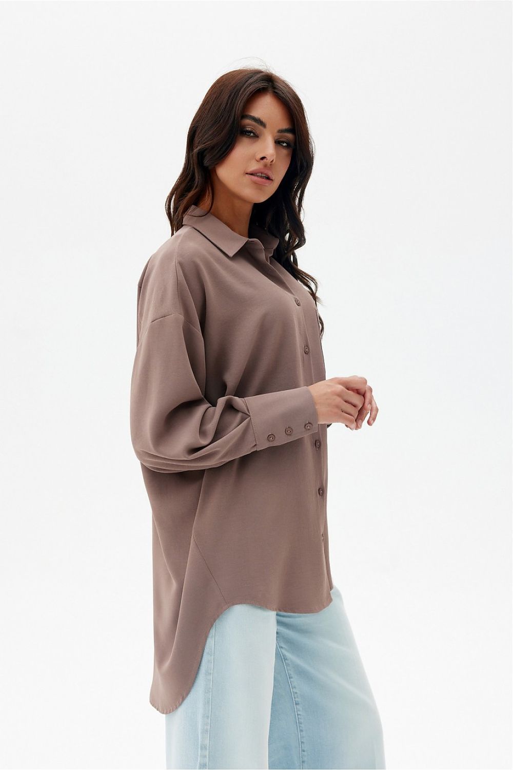 Elisa - asymmetrical long sleeve shirt EKR