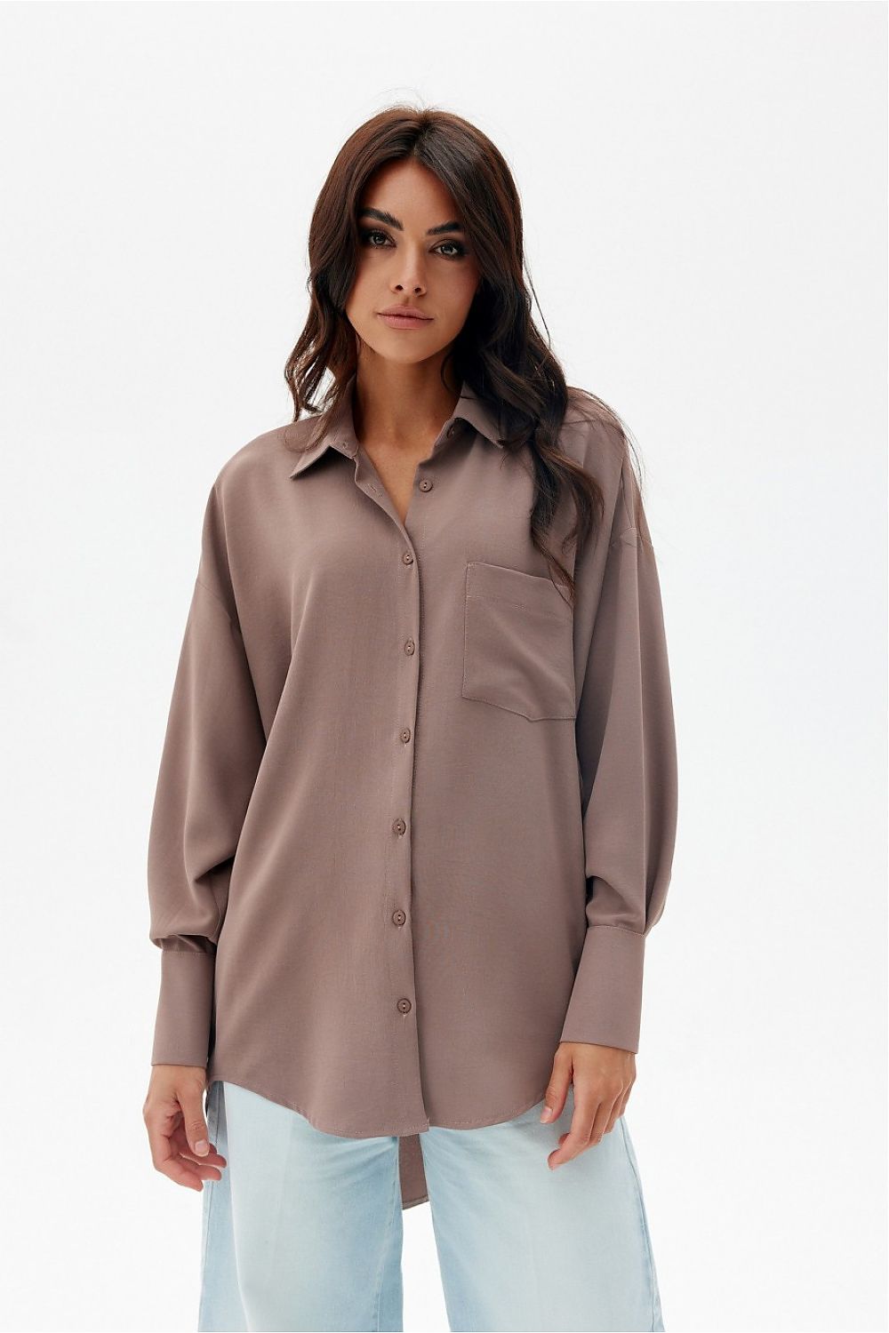 Elisa - asymmetrical long sleeve shirt EKR