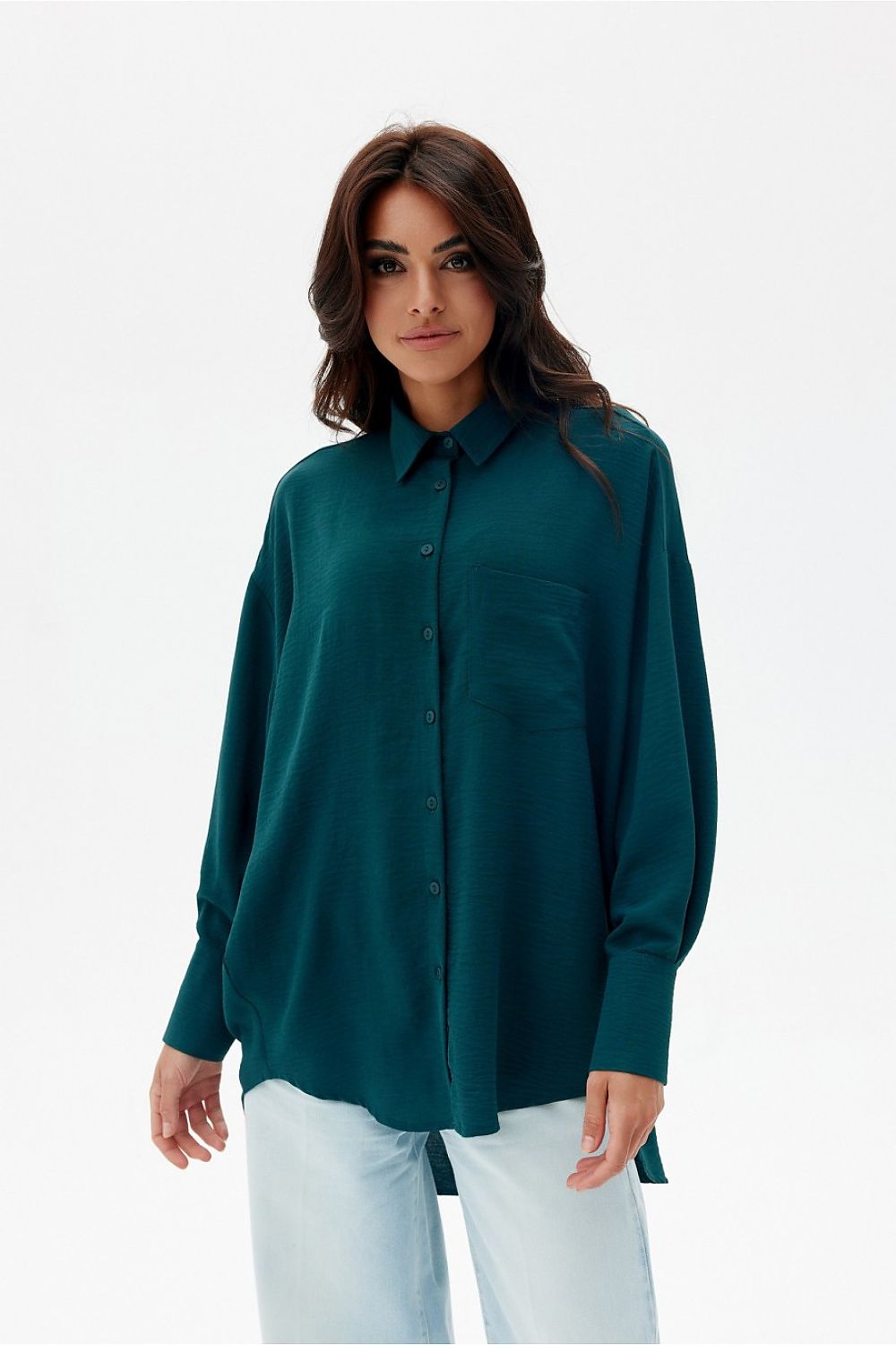 Elisa - asymmetrical long sleeve shirt EKR