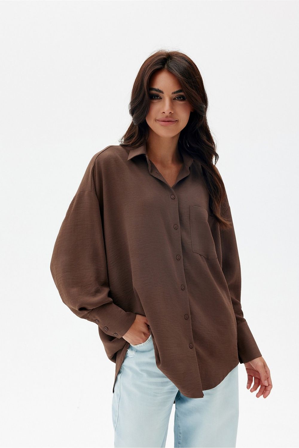 Elisa - asymmetrical long sleeve shirt EKR