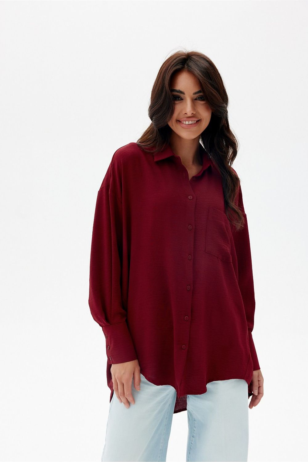 Elisa - asymmetrical long sleeve shirt EKR