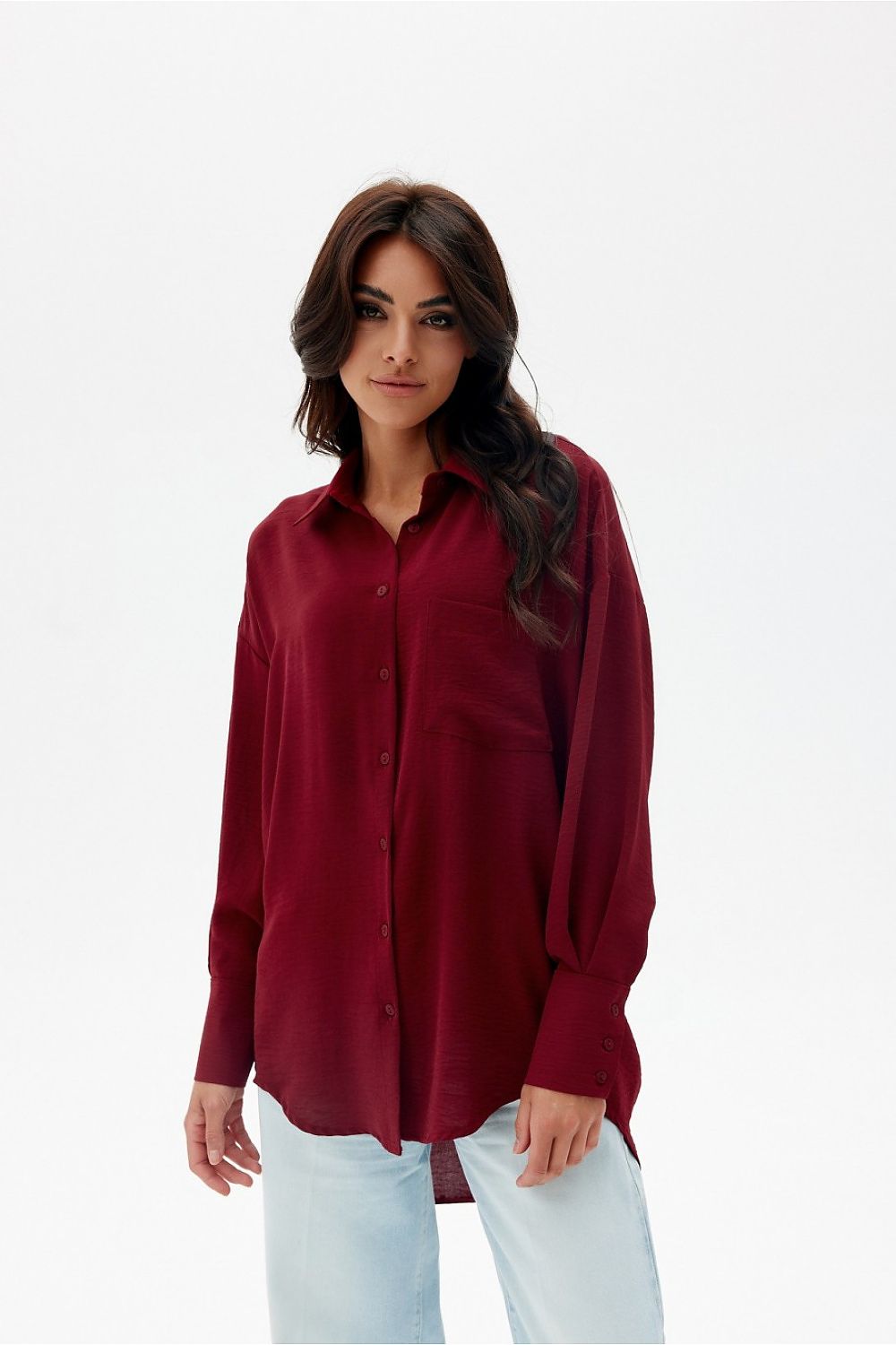 Elisa - asymmetrical long sleeve shirt EKR