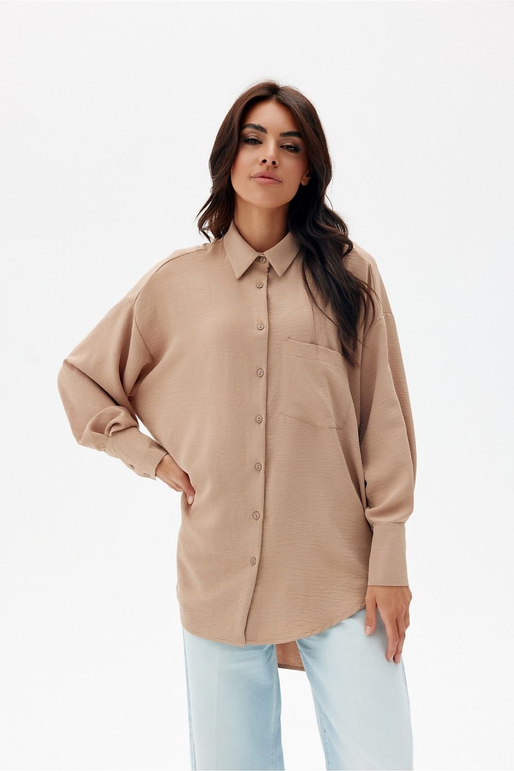 Elisa - asymmetrical long sleeve shirt EKR