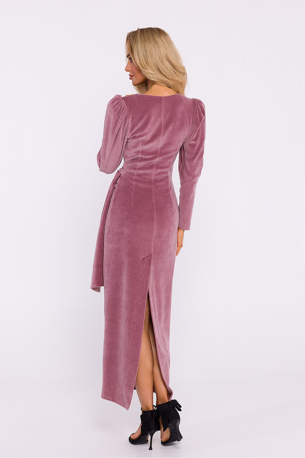 Moe Velvet Deep V-neck Dress