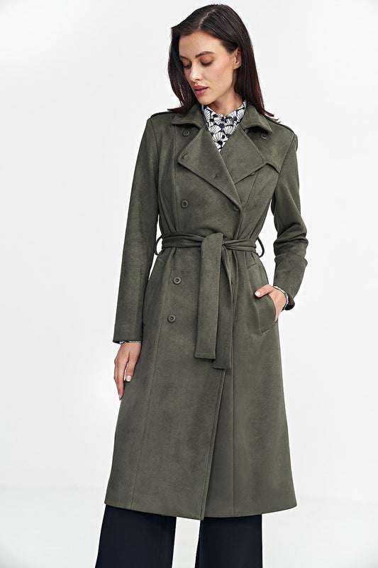 Double-Breasted Nubuck Coat  Shop One Place