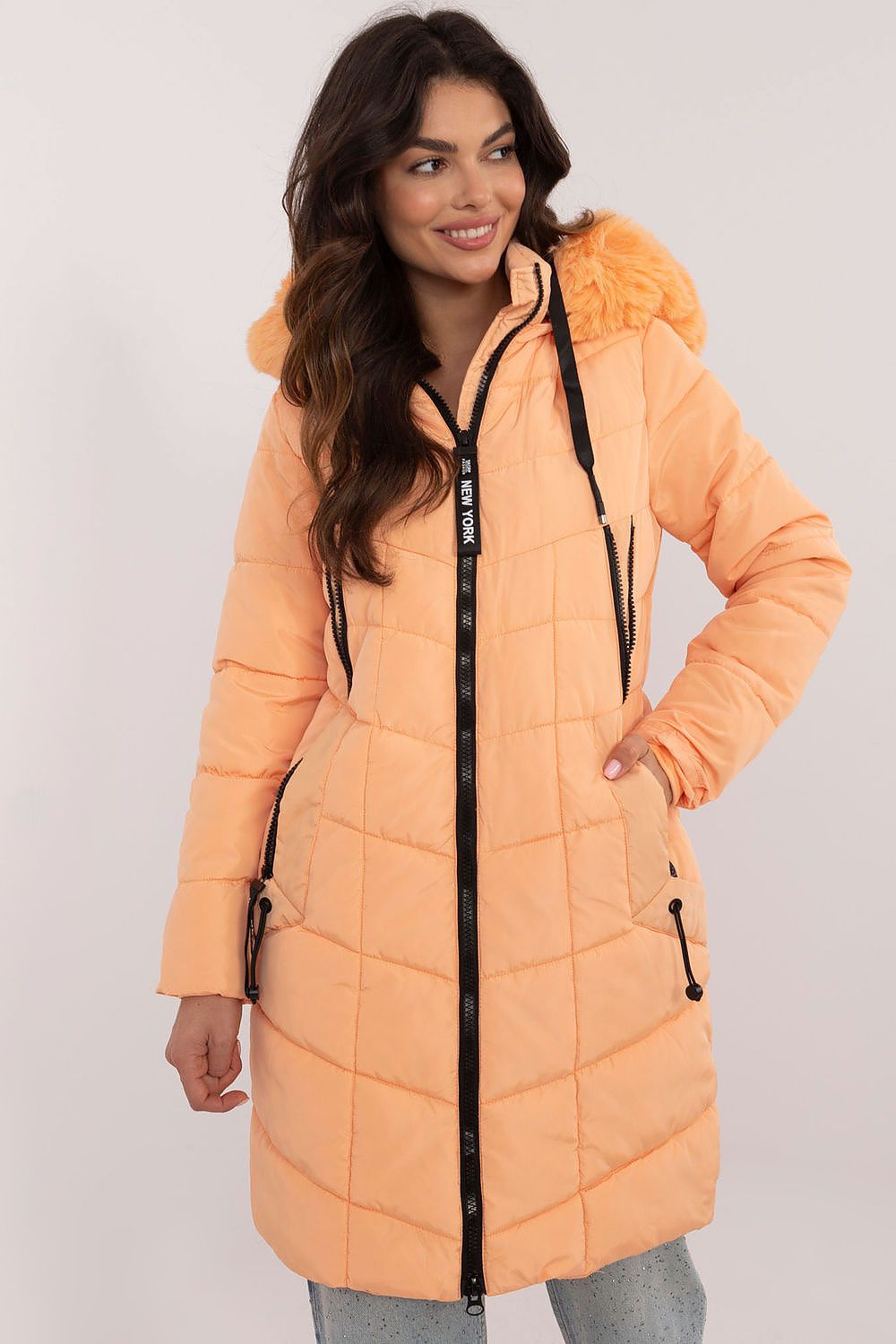 Knee Length Quilted Jacket