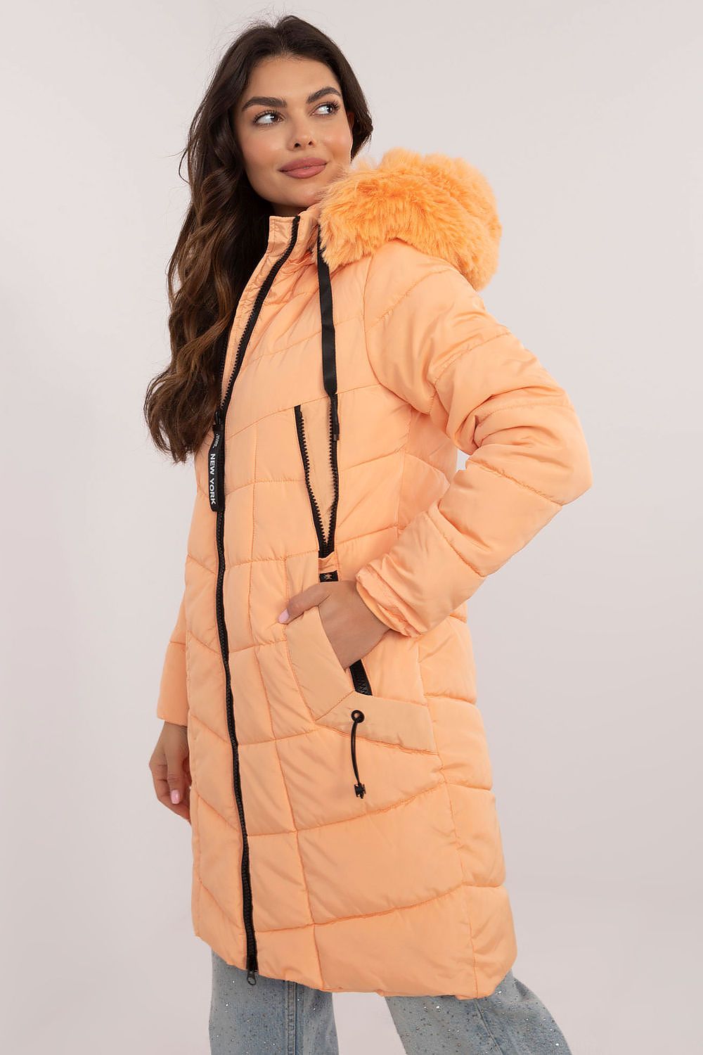 Knee Length Quilted Jacket