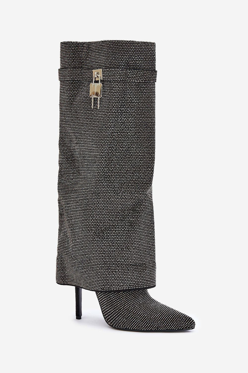 Step in style rhinestones Lock Boot  Shop One Place