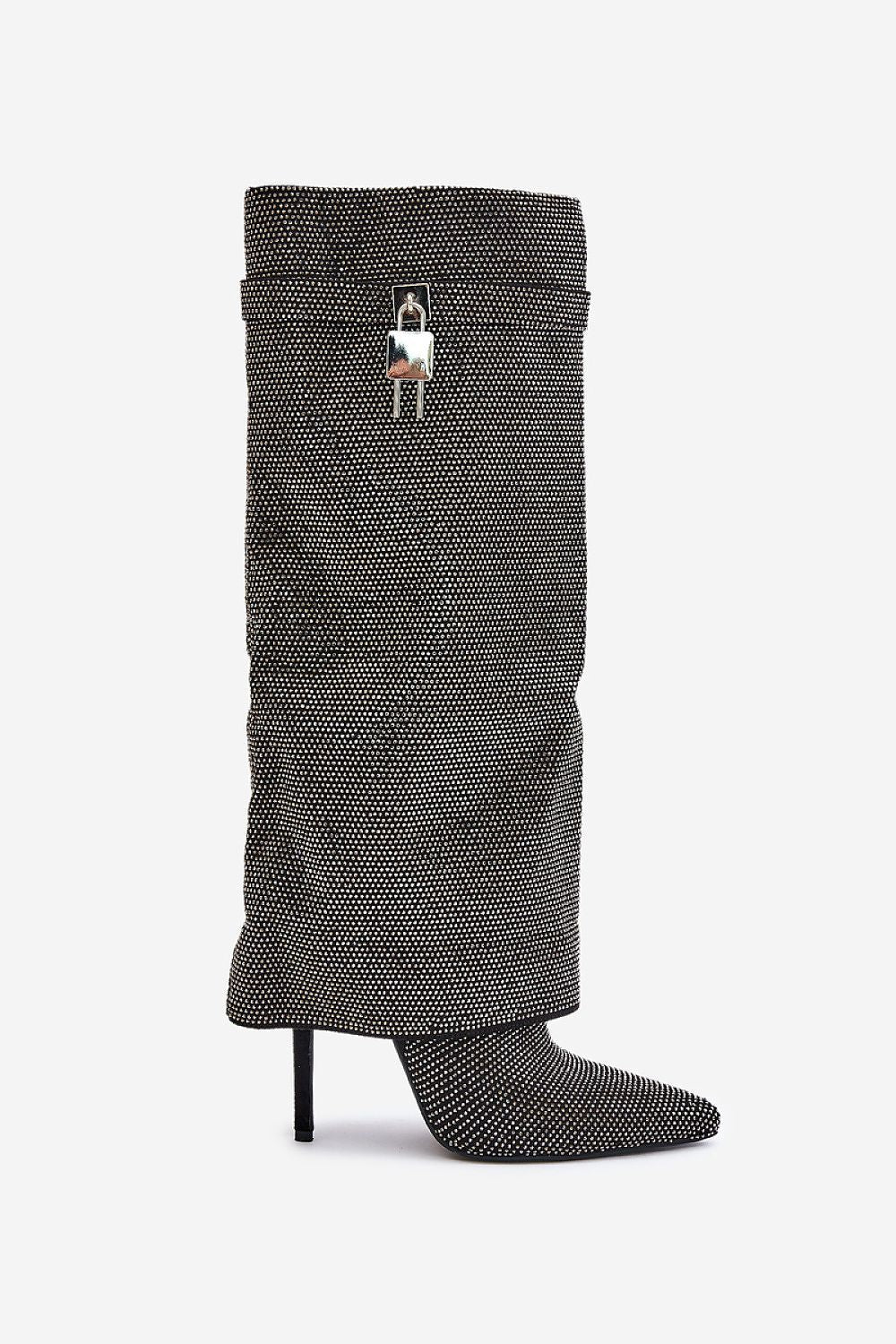 Step in style rhinestones Lock Boot  Shop One Place