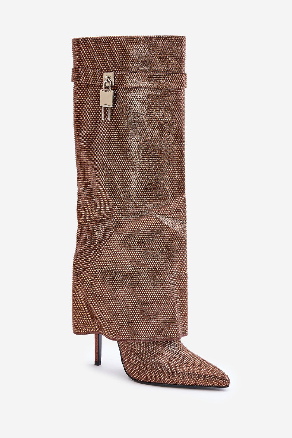 Step in style rhinestones Lock Boot  Shop One Place