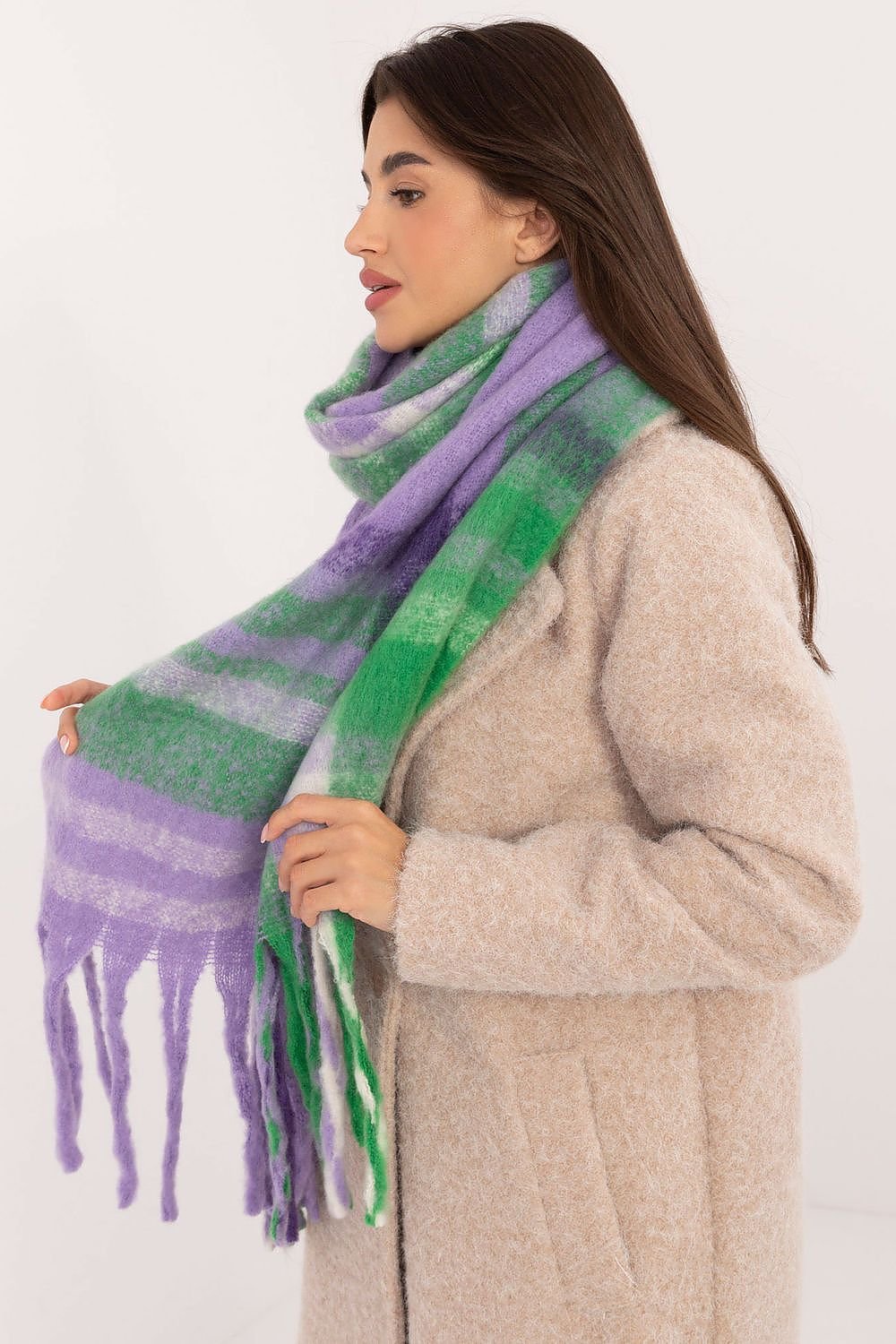 AT Classic Checkered Pattern Scarf  Shop One Place