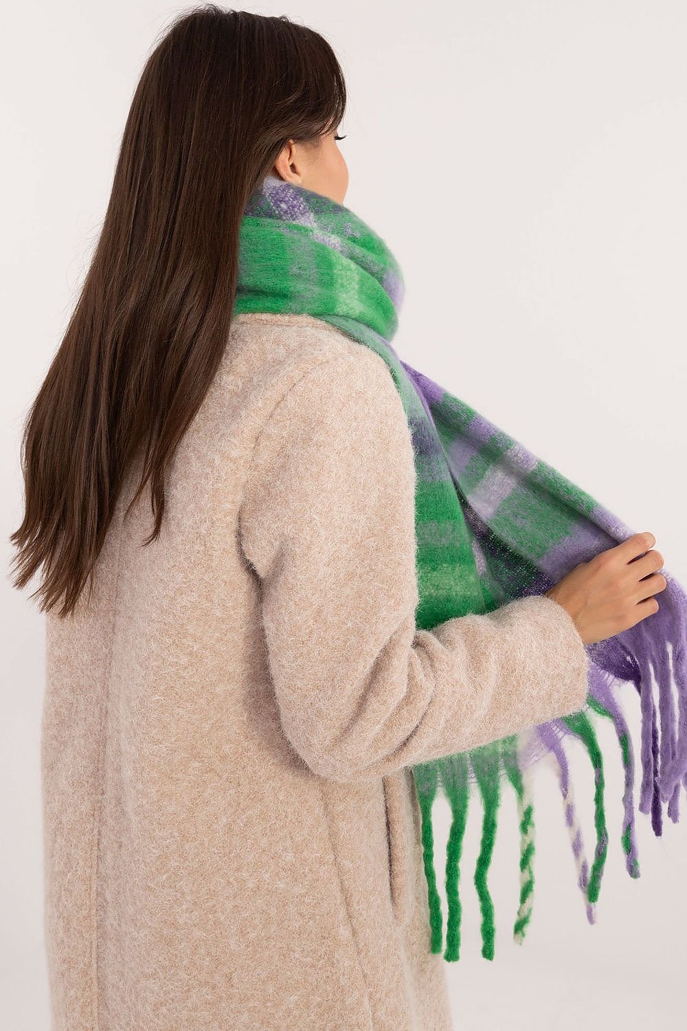 AT Classic Checkered Pattern Scarf  Shop One Place