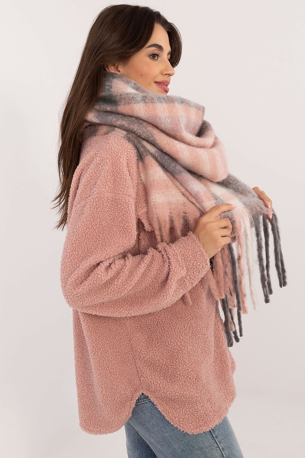 AT Classic Checkered Pattern Scarf  Shop One Place