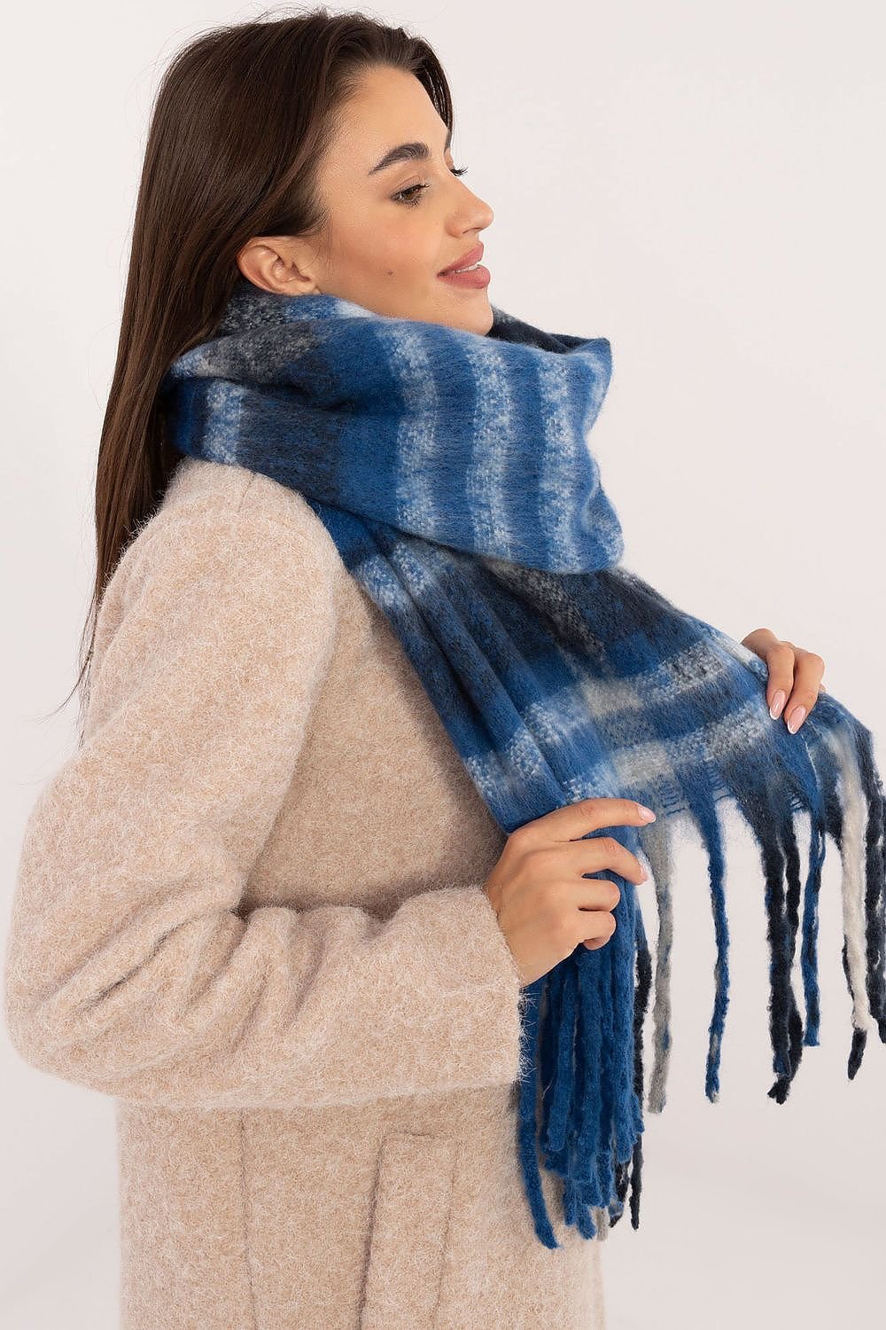 AT Classic Checkered Pattern Scarf  Shop One Place