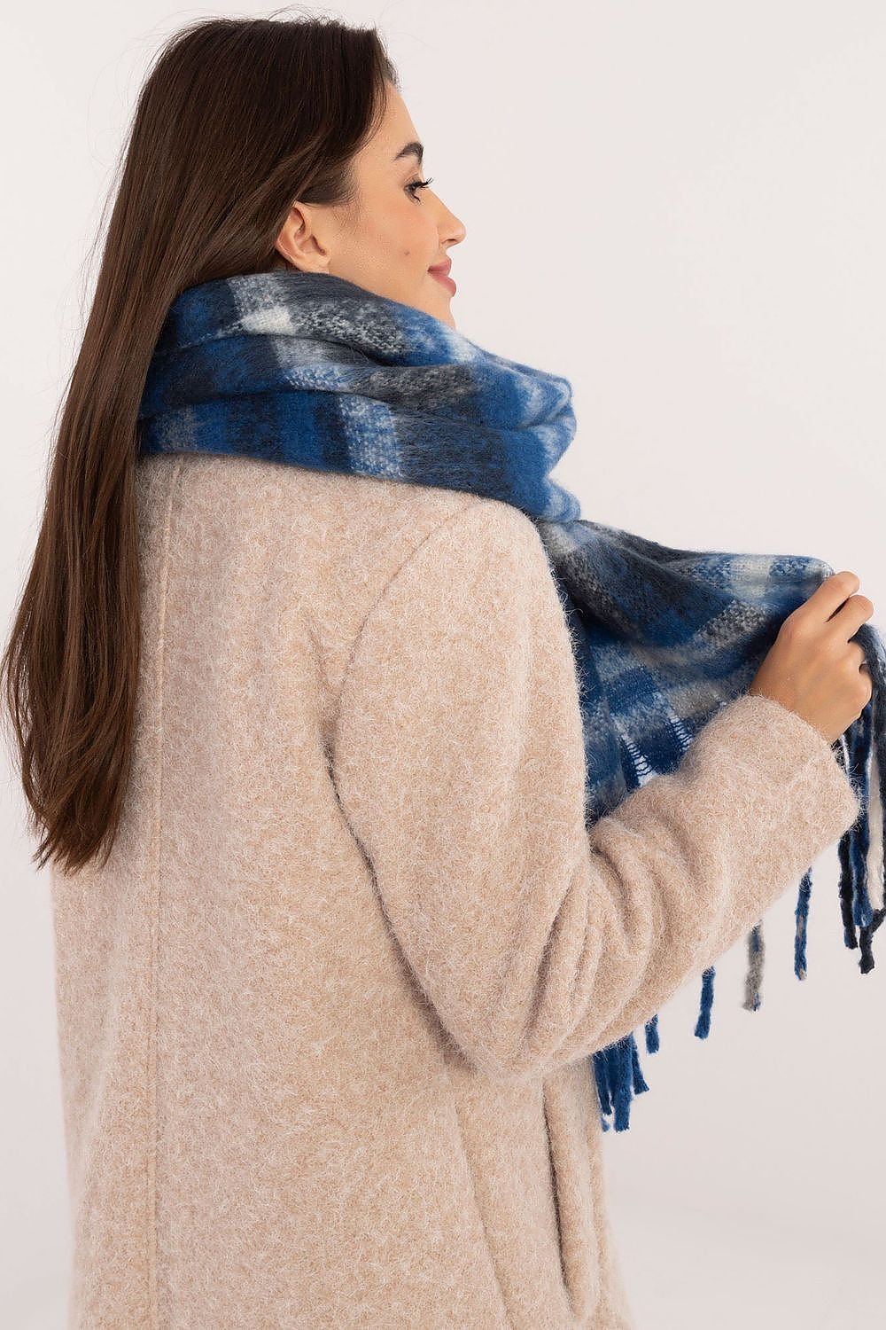 AT Classic Checkered Pattern Scarf  Shop One Place