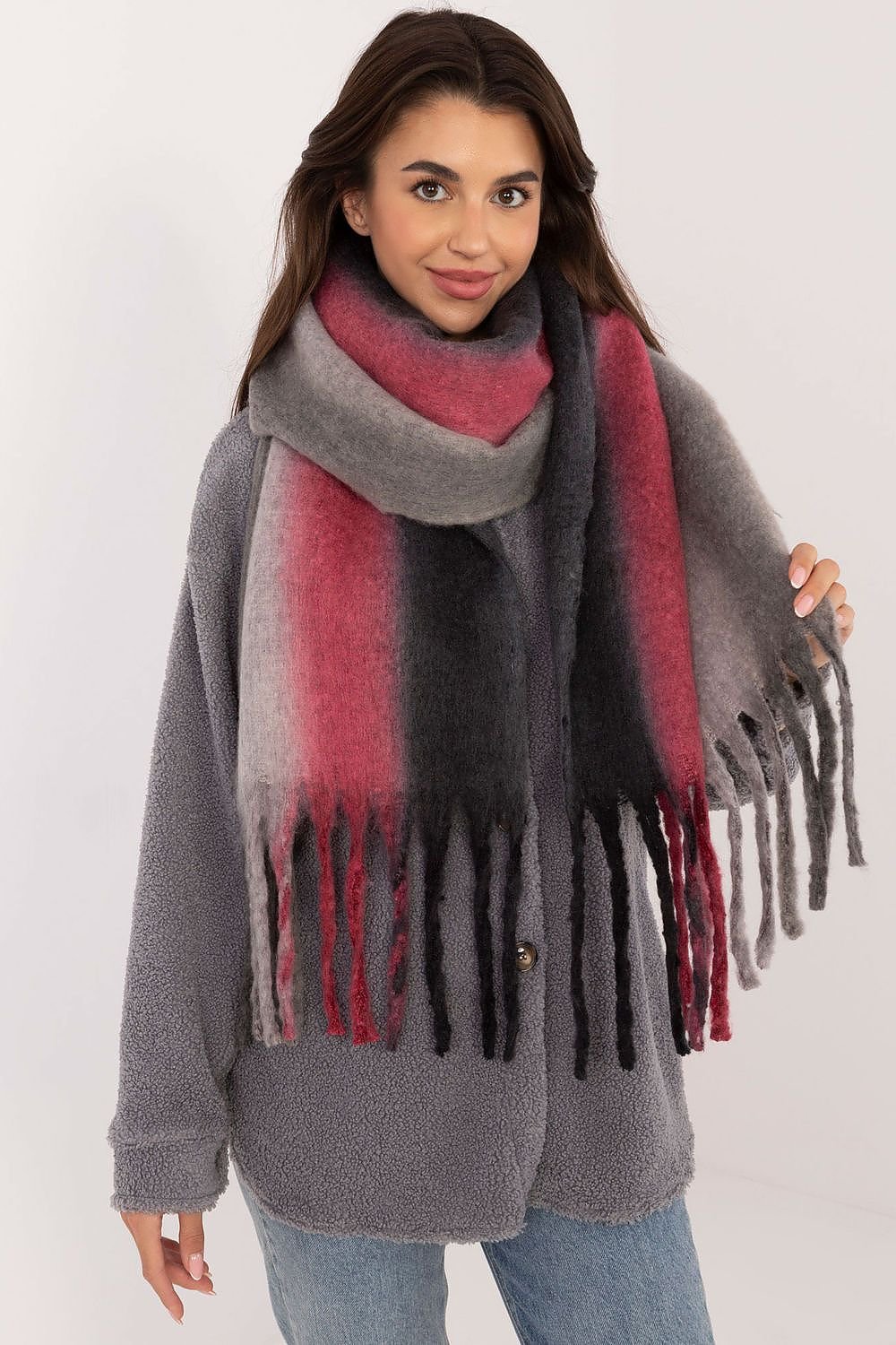 AT Smooth Colorful Pattern Scarf  Shop One Place